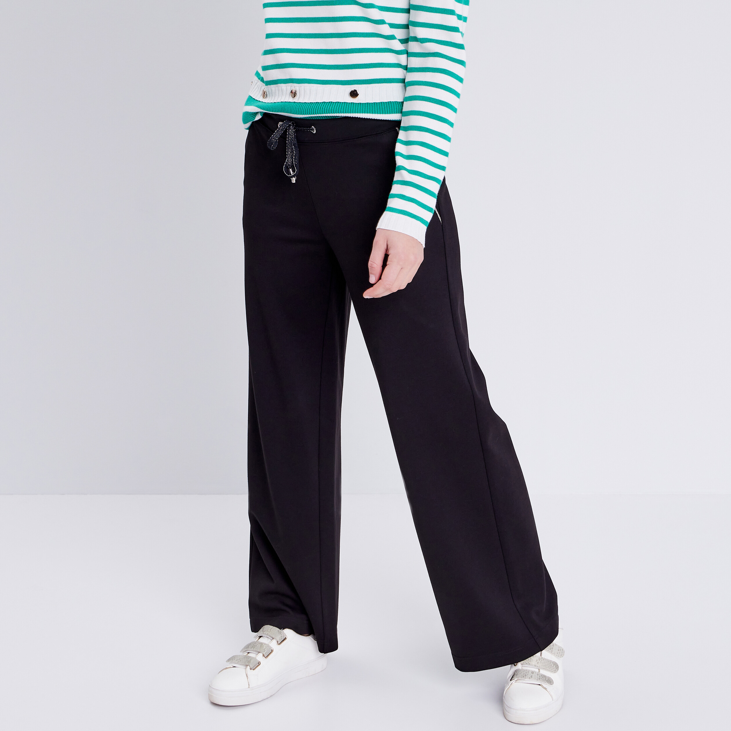 Pantalon flou fluide noir femme Vibs