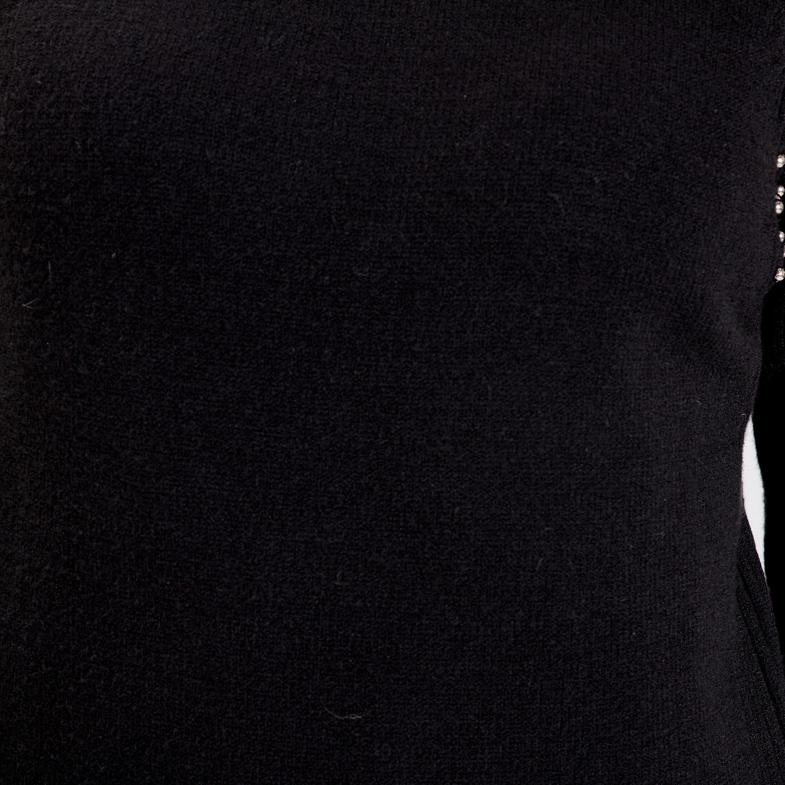 robe pull droite avec perles noir femme Robe pull droite avec perles noir femme