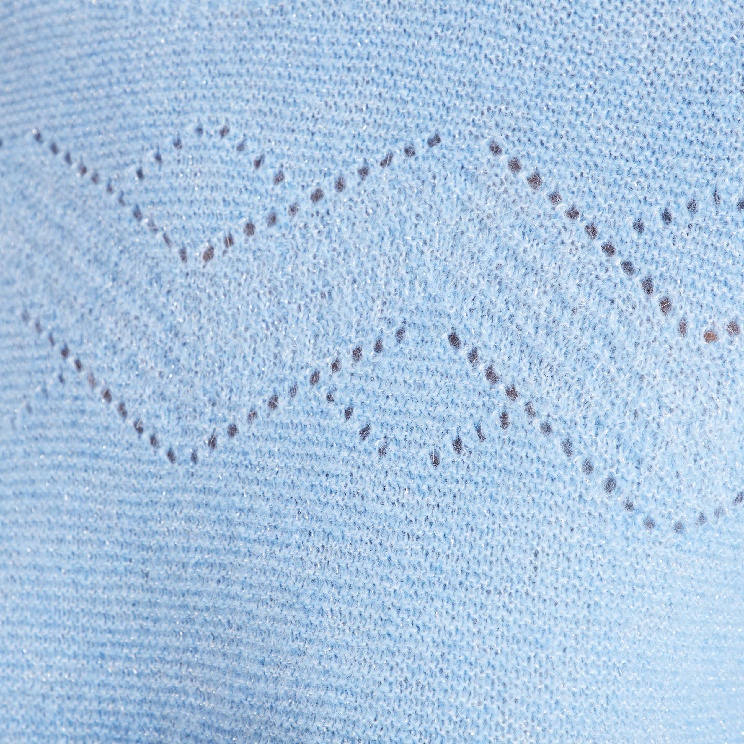 Pull confectionn&eacute; en France bleu ciel femme