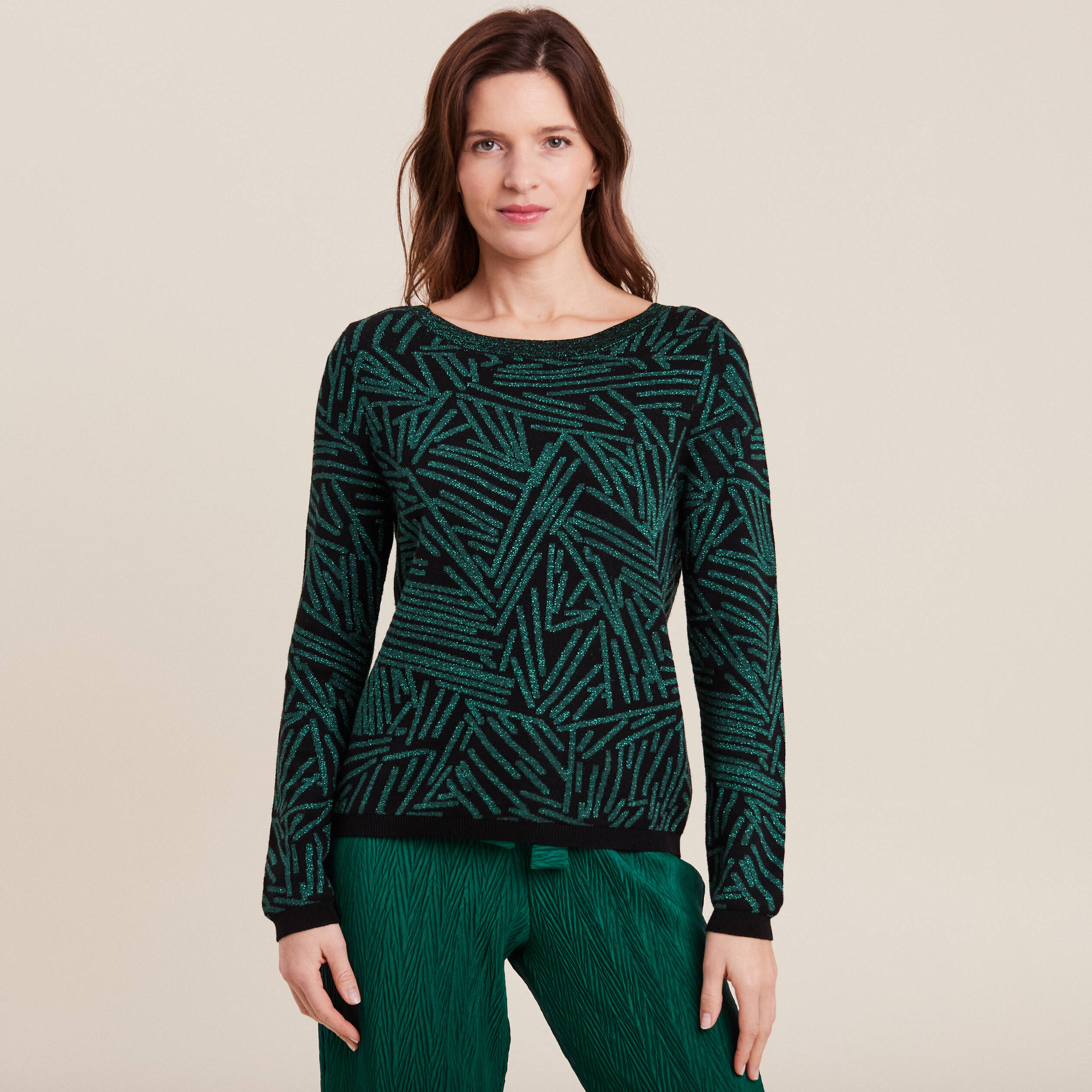 Pull manches longues bleu ciel femme