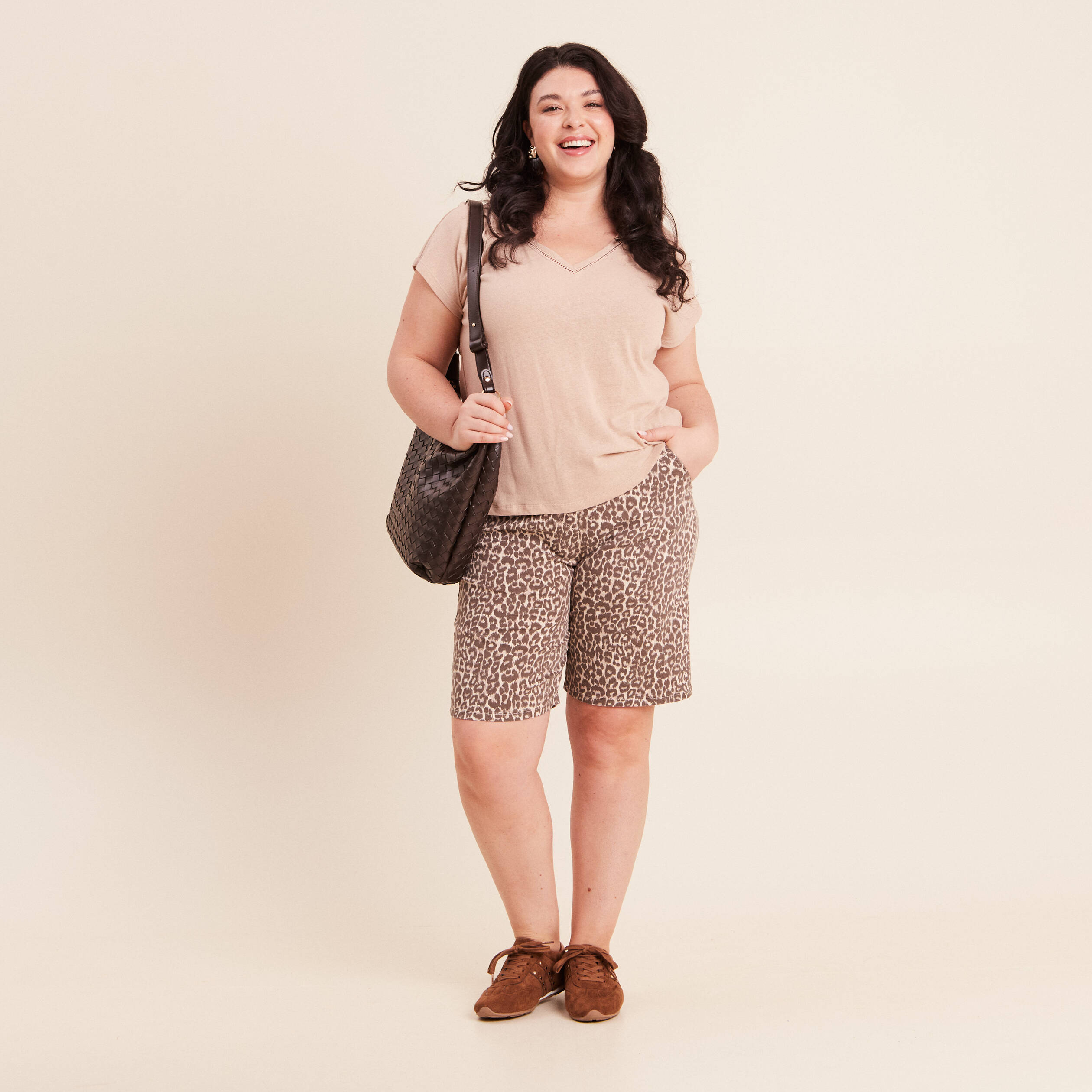 Pantalon magique le l&eacute;ger beige femme