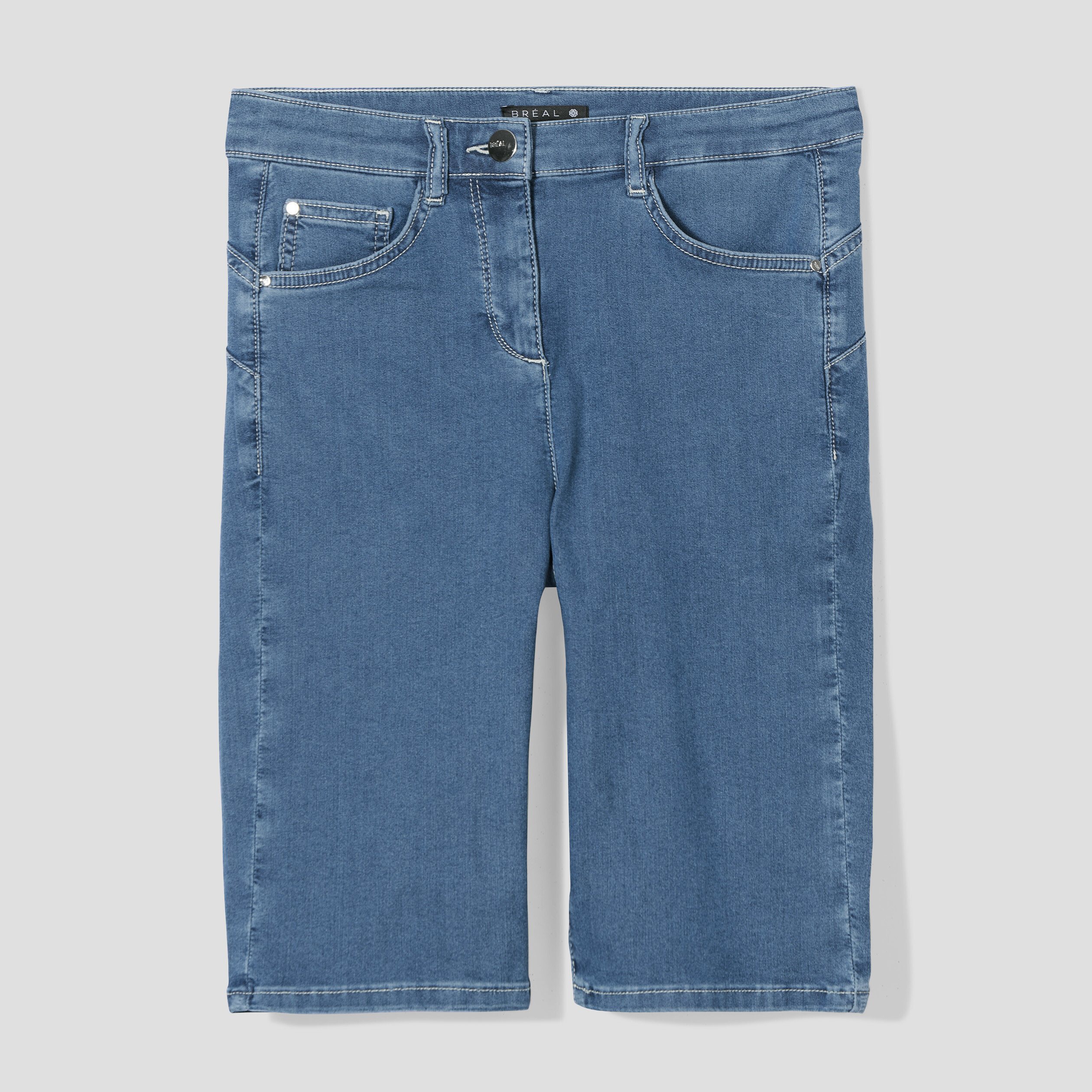 Bermuda magique le Léger denim bleach femme