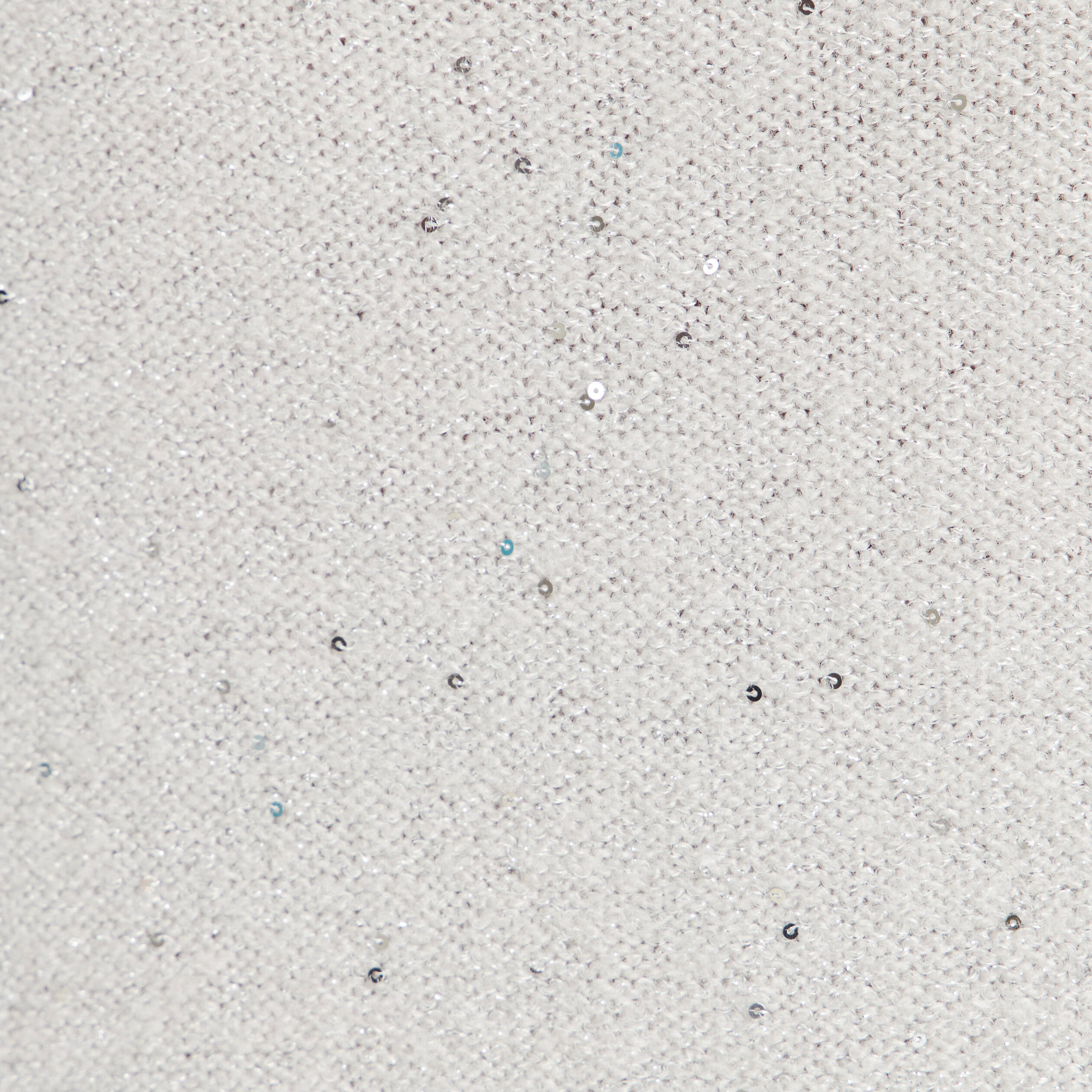 Pull col v manches longues &agrave; sequins gris clair femme