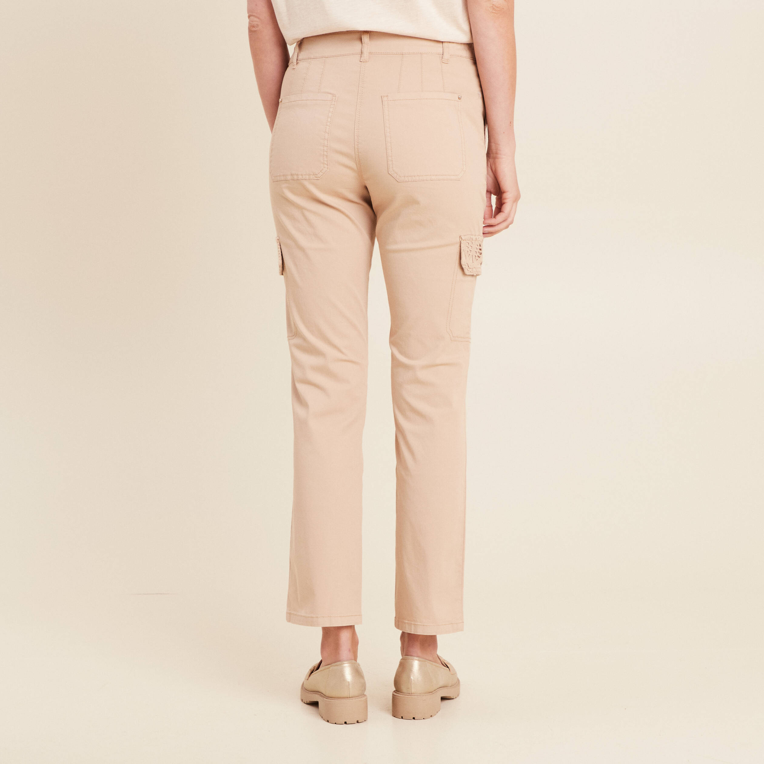 pantalon jogpant 78eme sable femme Pantalon jogpant 7/8ème sable femme