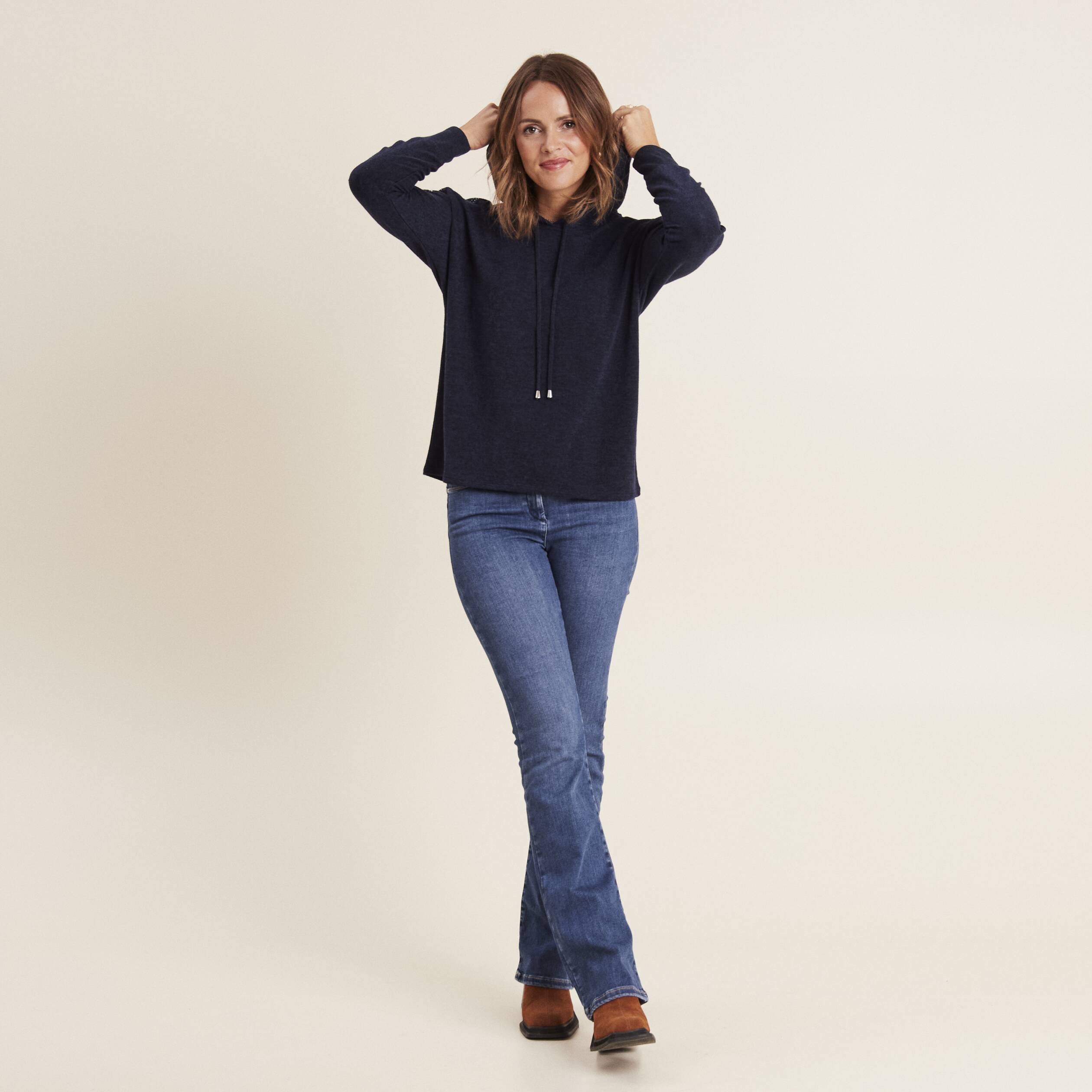 Sweat à capuche Luna Bleu | Acheter Sweat-shirts en ligne chez
