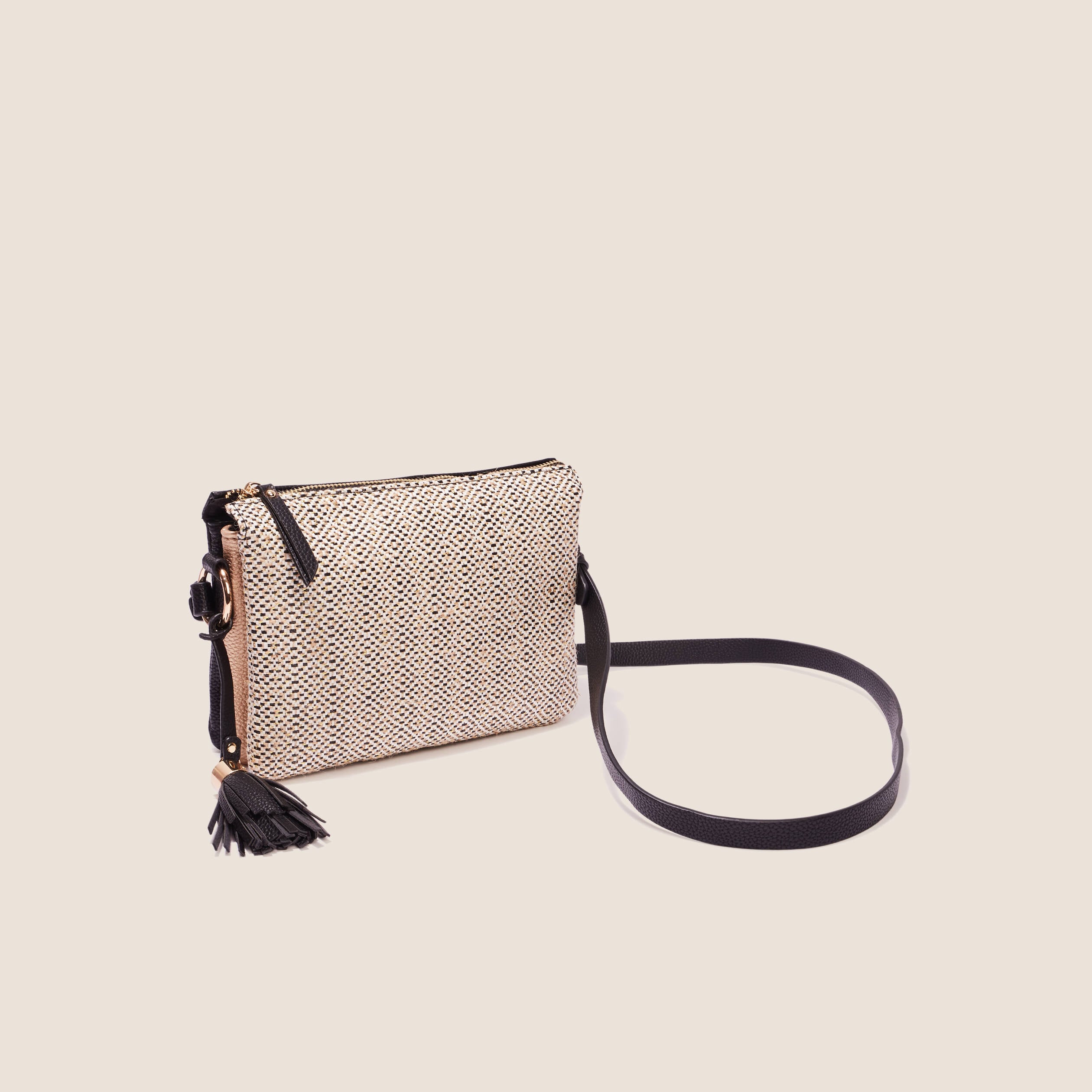 Sac 3 compartiments noir femme