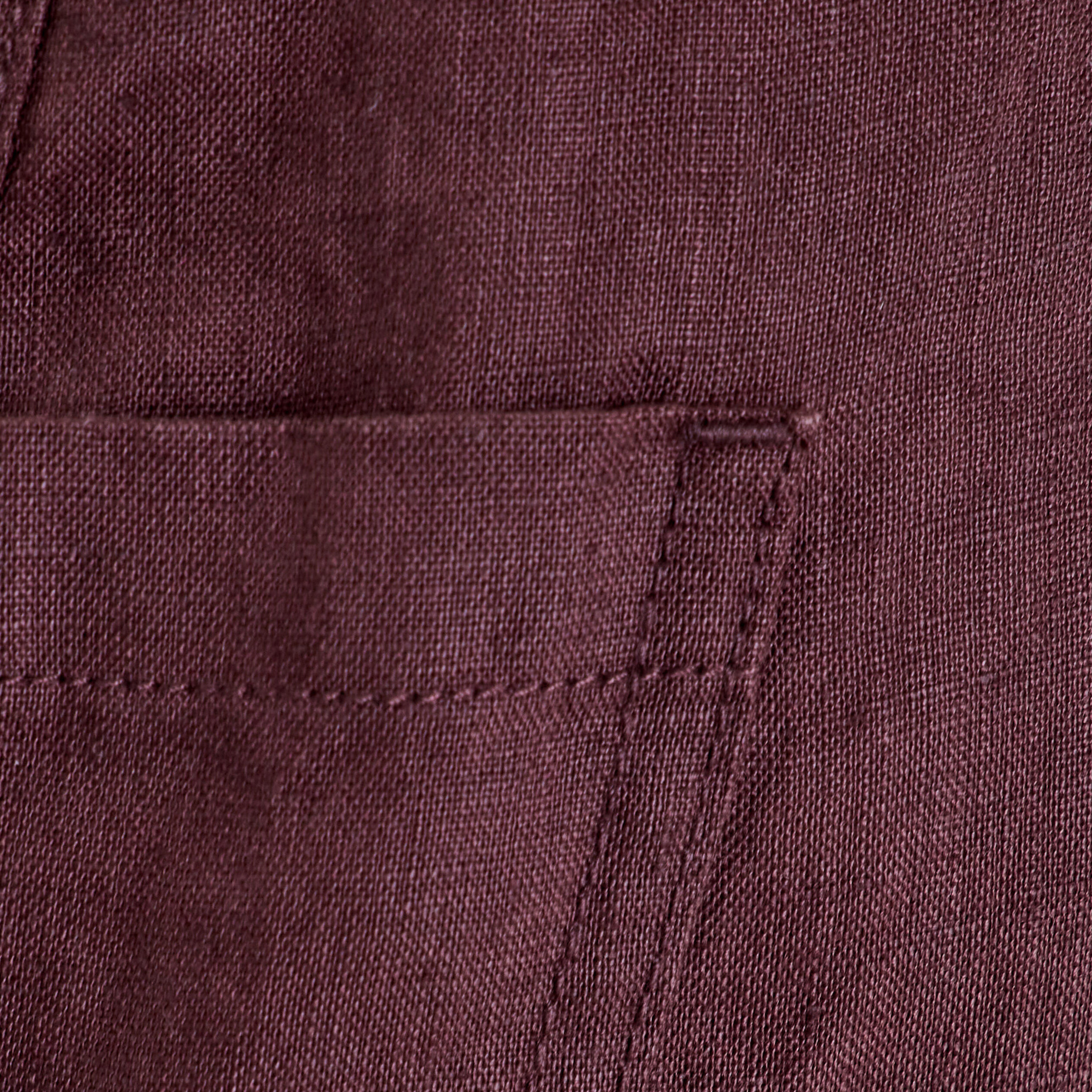 pantalon battle en lin marron fonce femme Pantalon battle en lin marron foncé femme