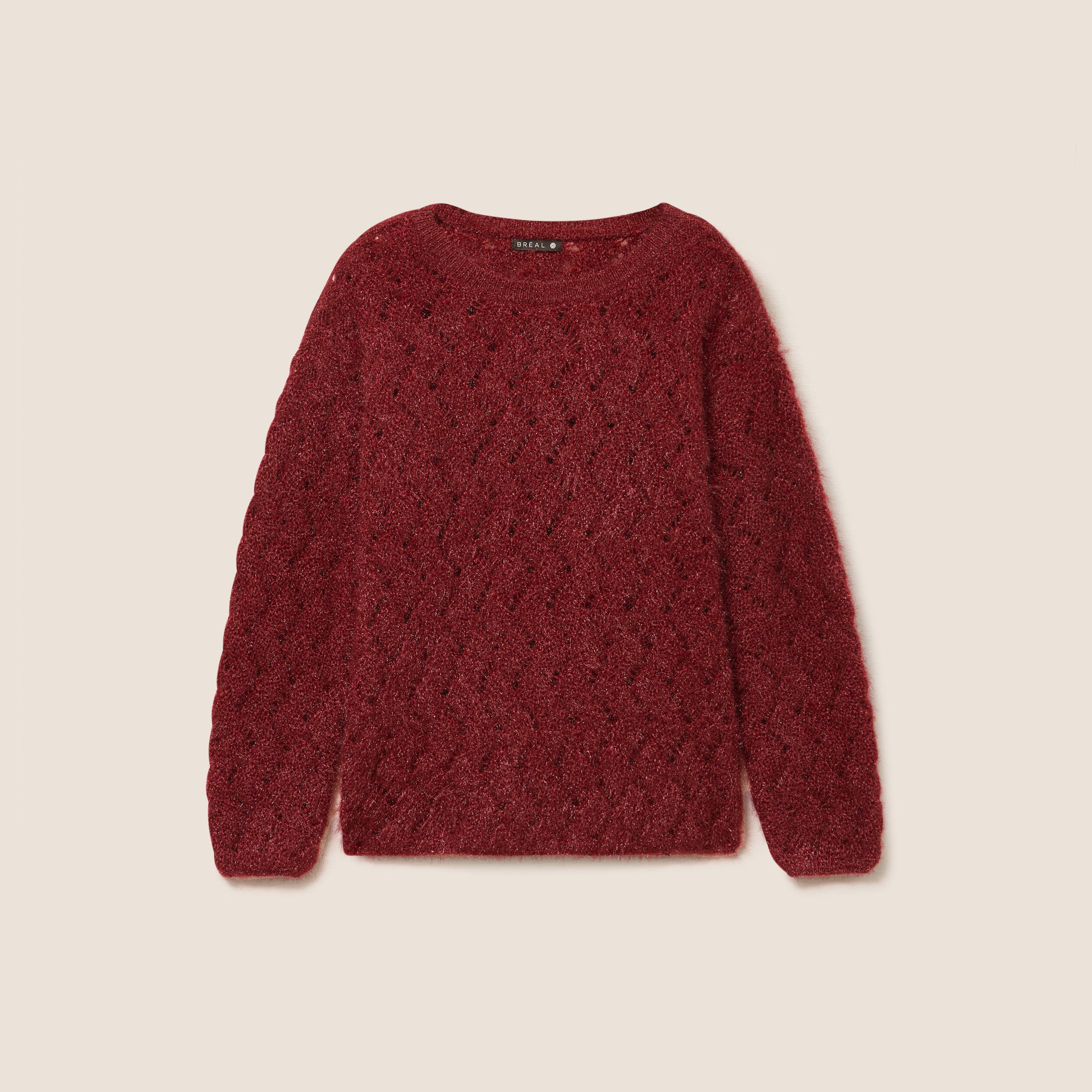 Pull Doux Bordeaux Patrice Breal Taille M - Neuf Sans étiquettes, Jamais Porté
