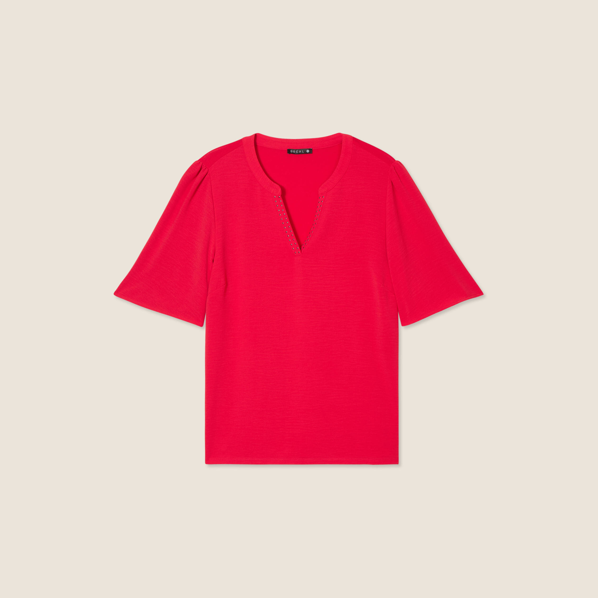 t shirt manches courtes rouge femme T-shirt manches courtes rouge femme