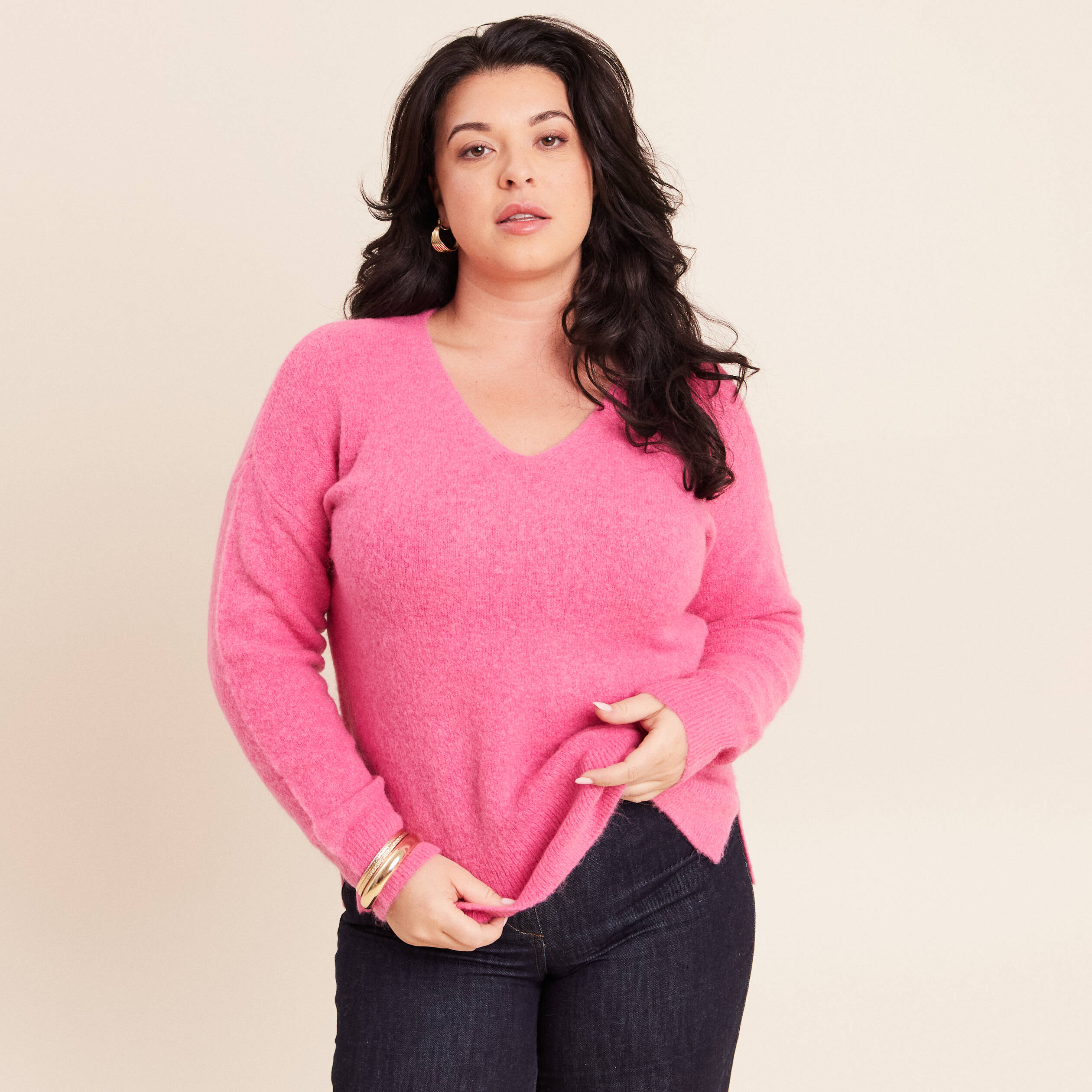 Pull Fille Faded Glory Rose Vif – Chat – Taille 4/5/6 Ans – Neuf Avec étiquette
