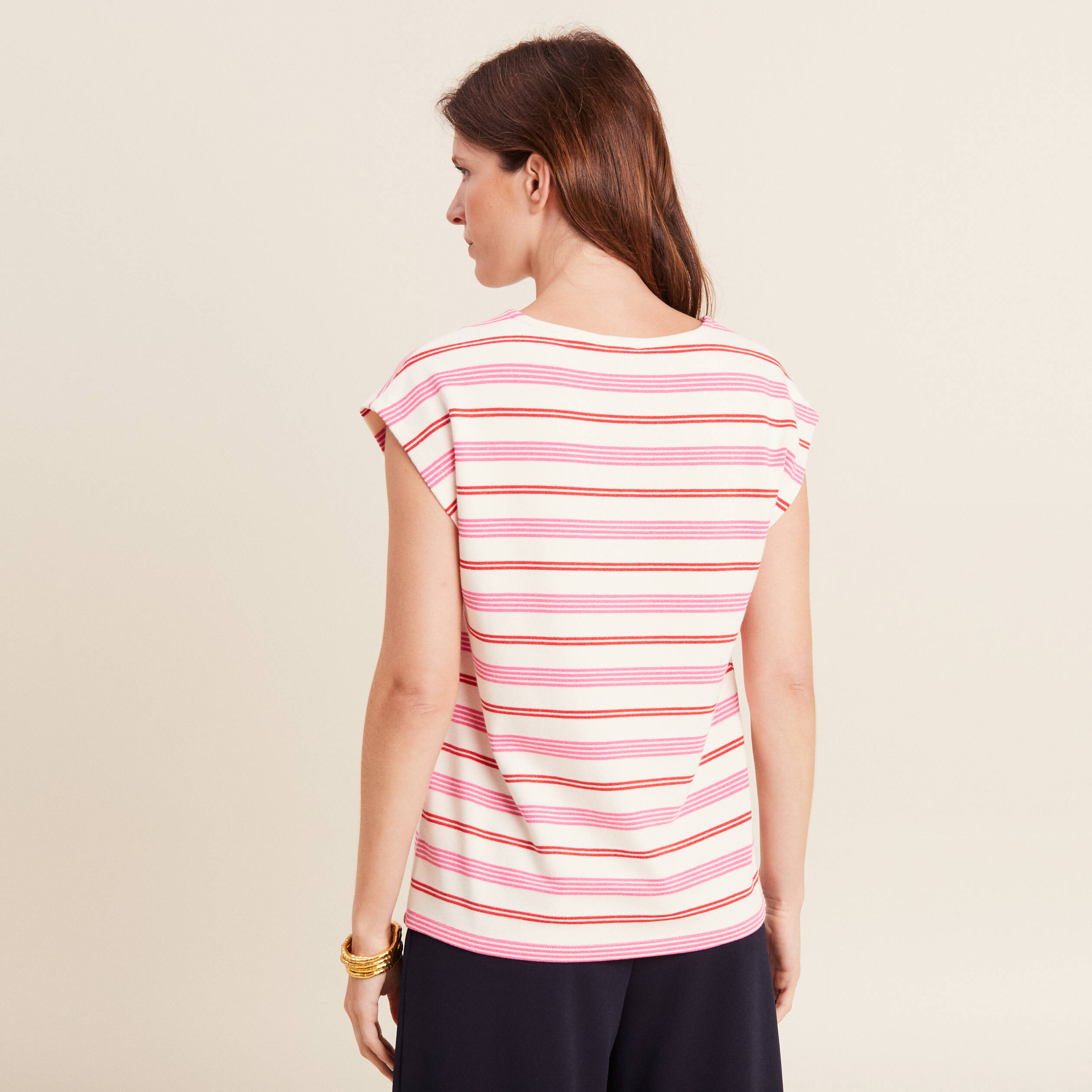 t shirt manches courtes blanc femme T-shirt manches courtes blanc femme