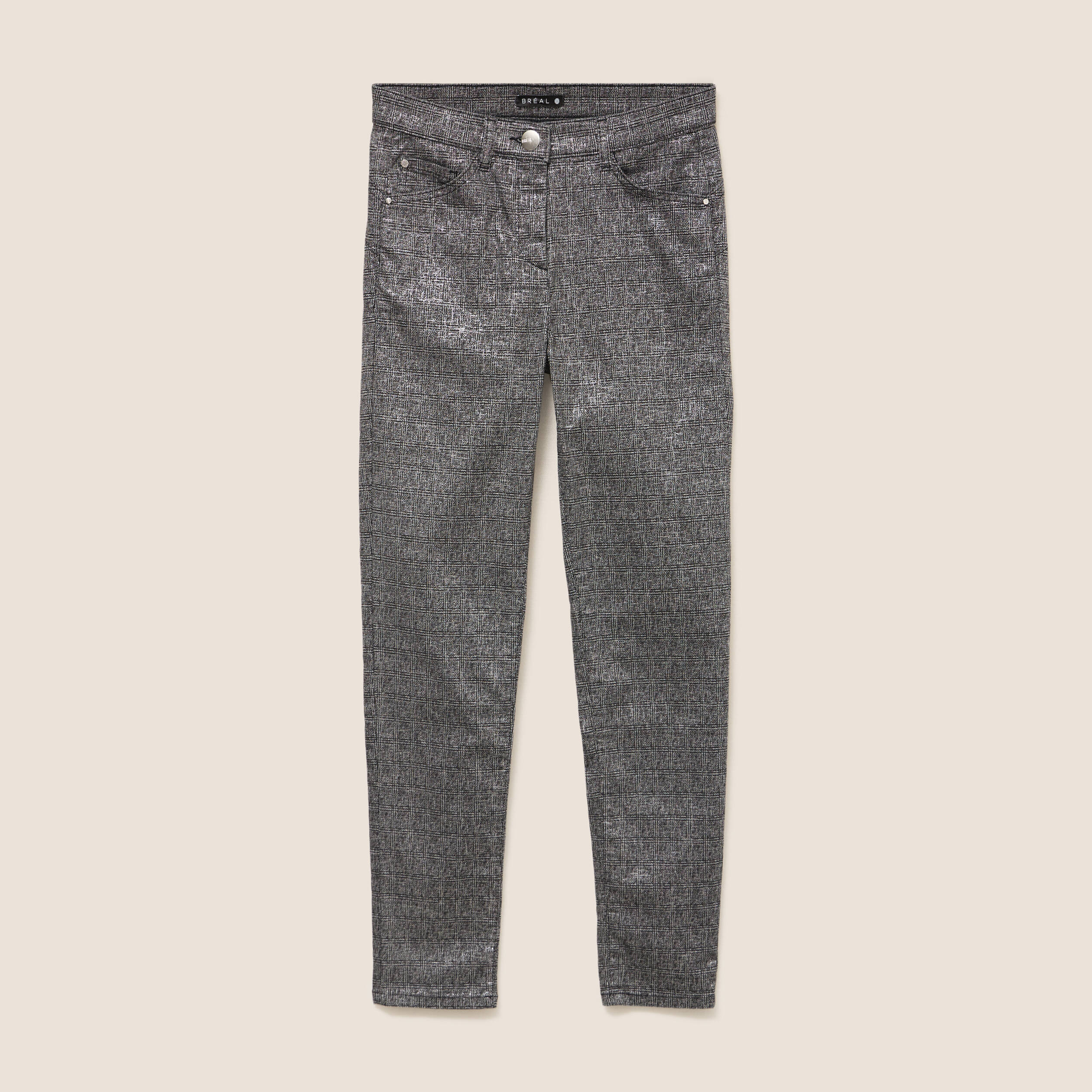 Pantalon magique Le L&eacute;ger enduit gris femme