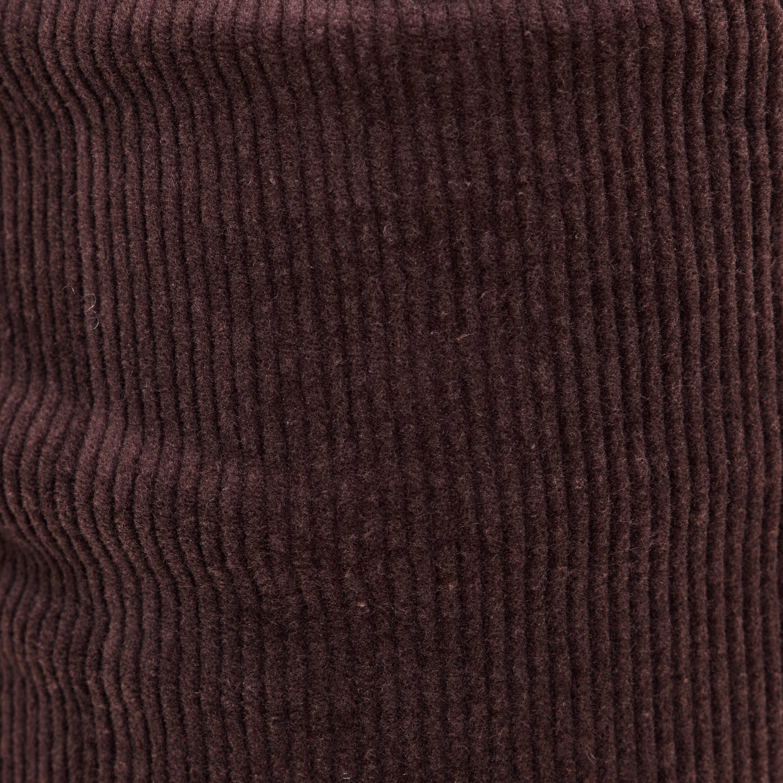 Pantalon large velours c&ocirc;tel&eacute; marron fonc&eacute; femme