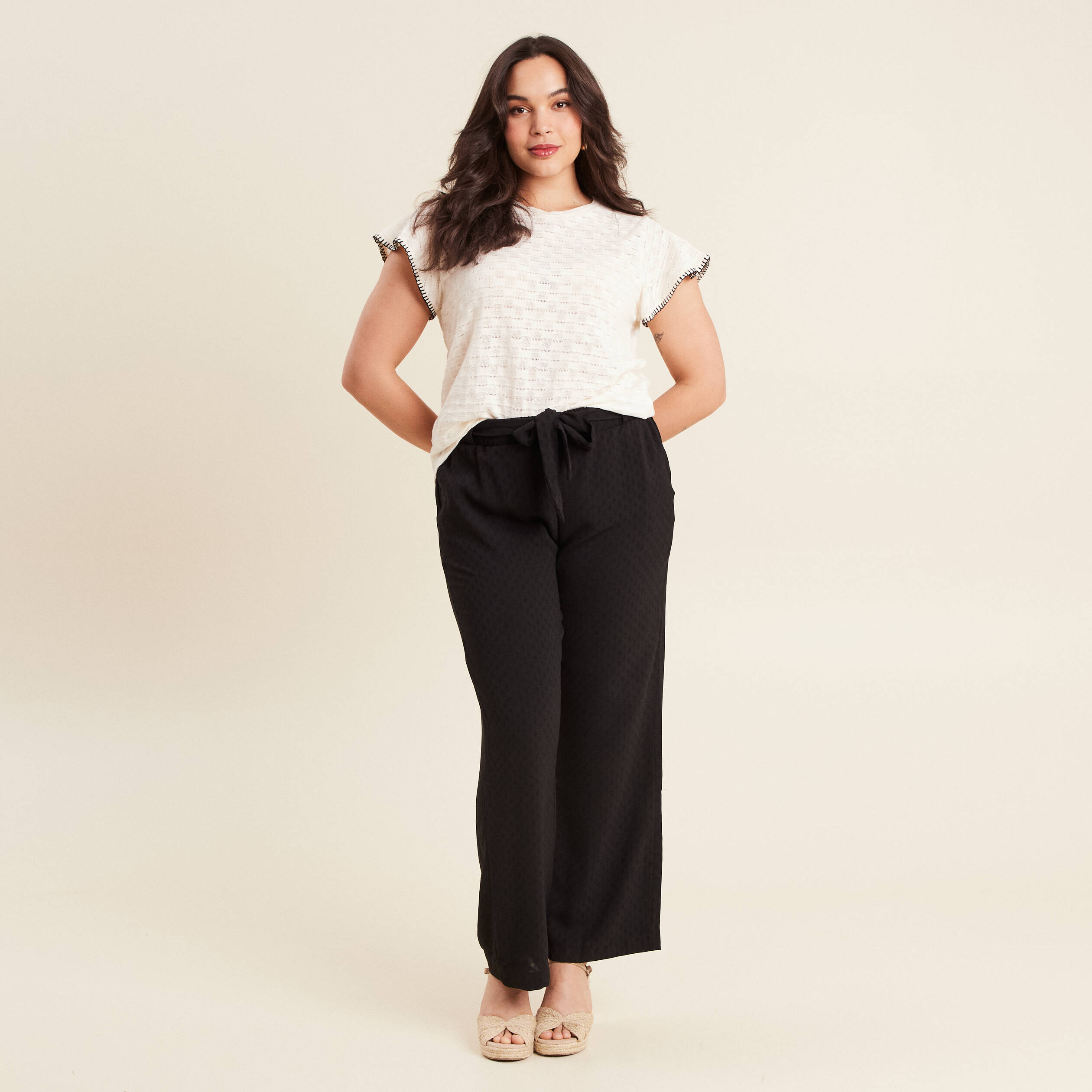 t shirt manches courtes ecru femme T-shirt manches courtes ecru femme