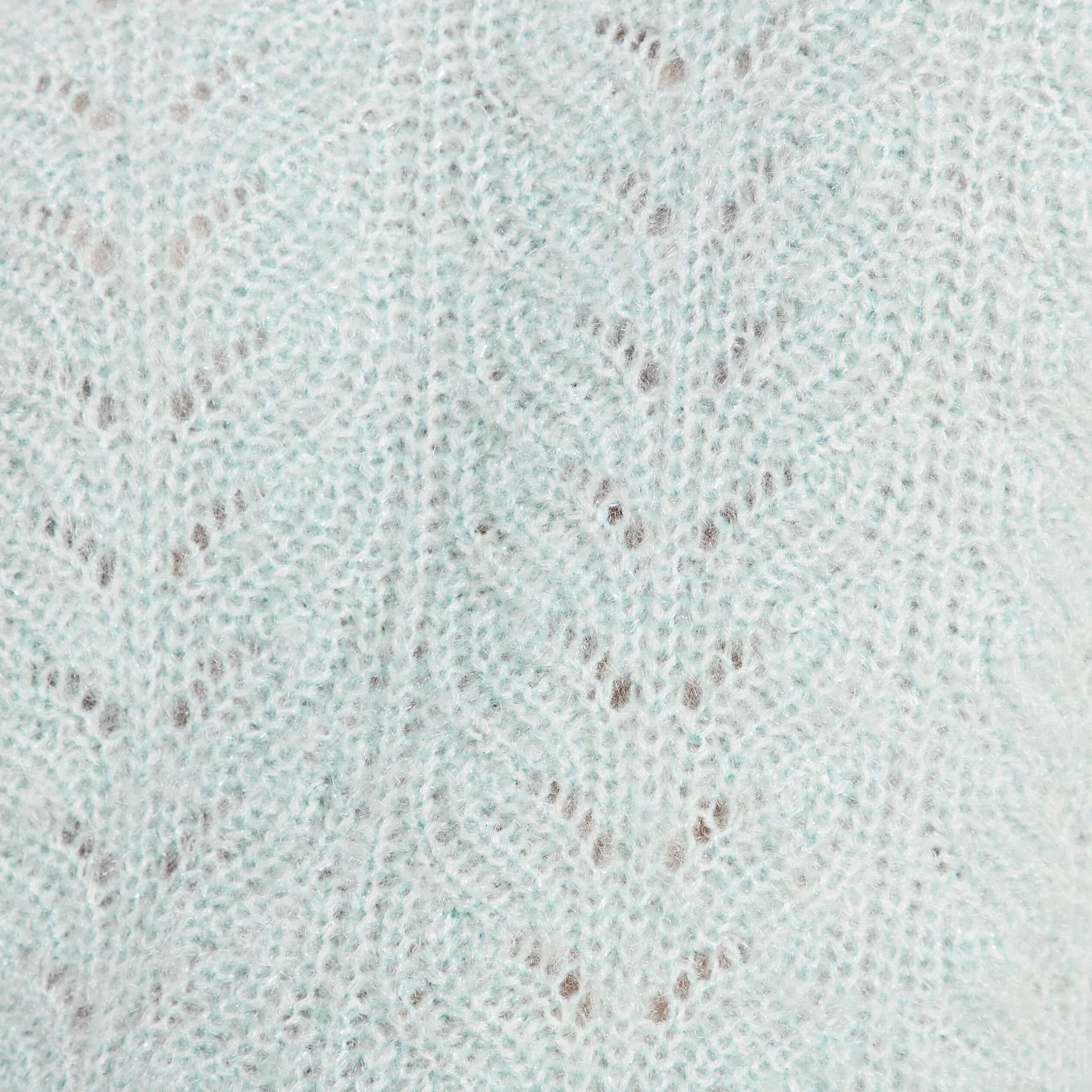 Pull droit manches longues vert pastel femme