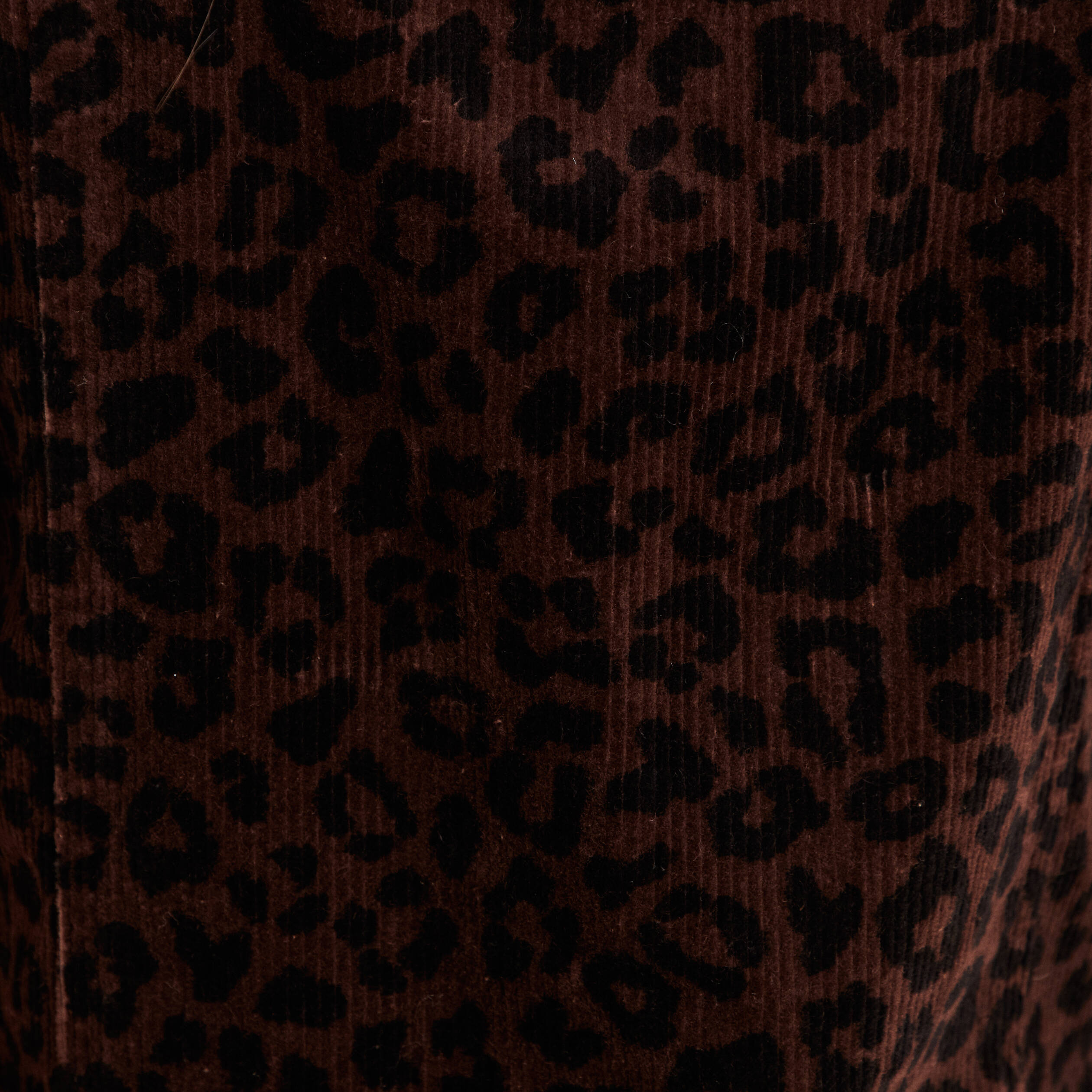 Robe droite courte sans manches velours marron cognac femme