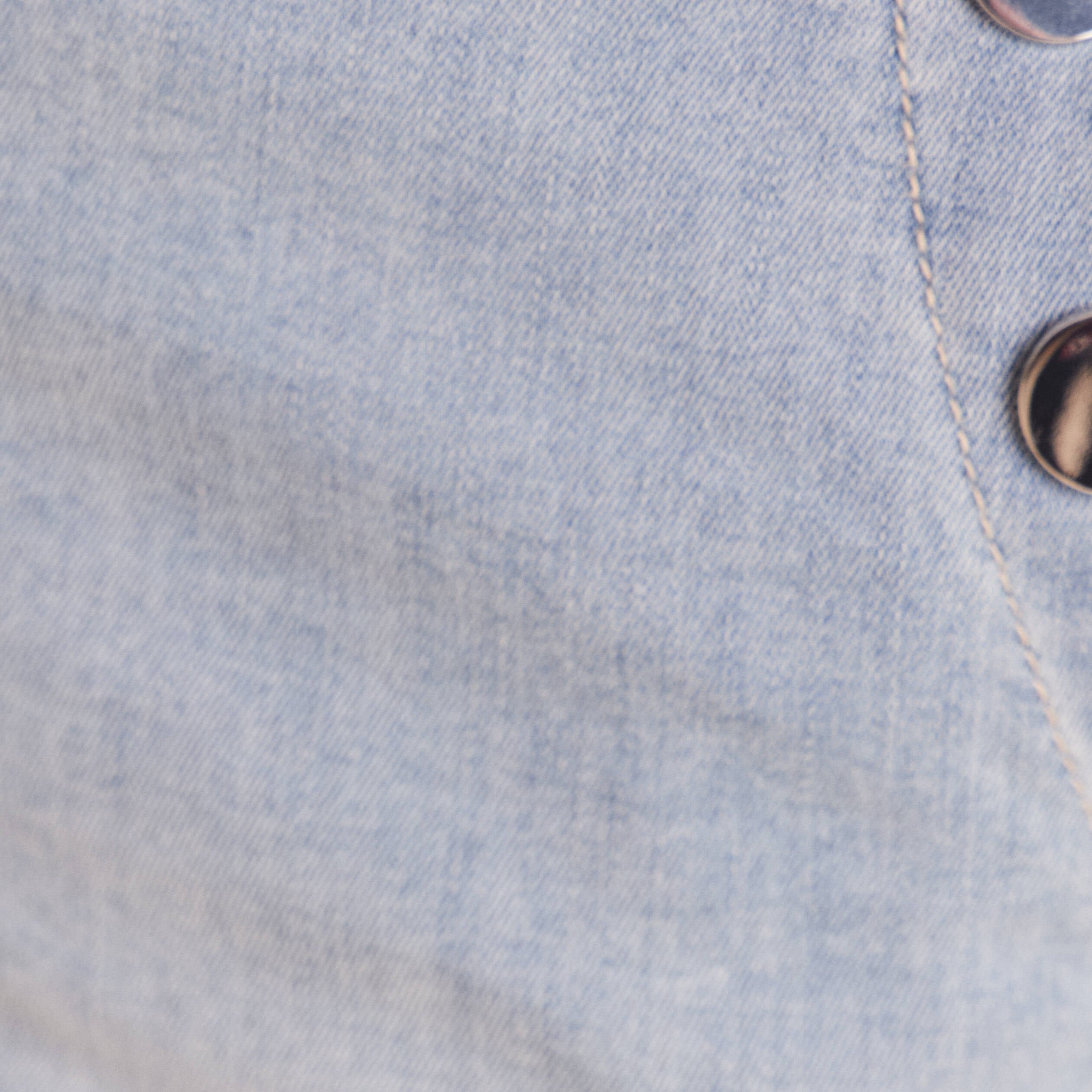 Bermuda ajust&eacute; denim double stone femme