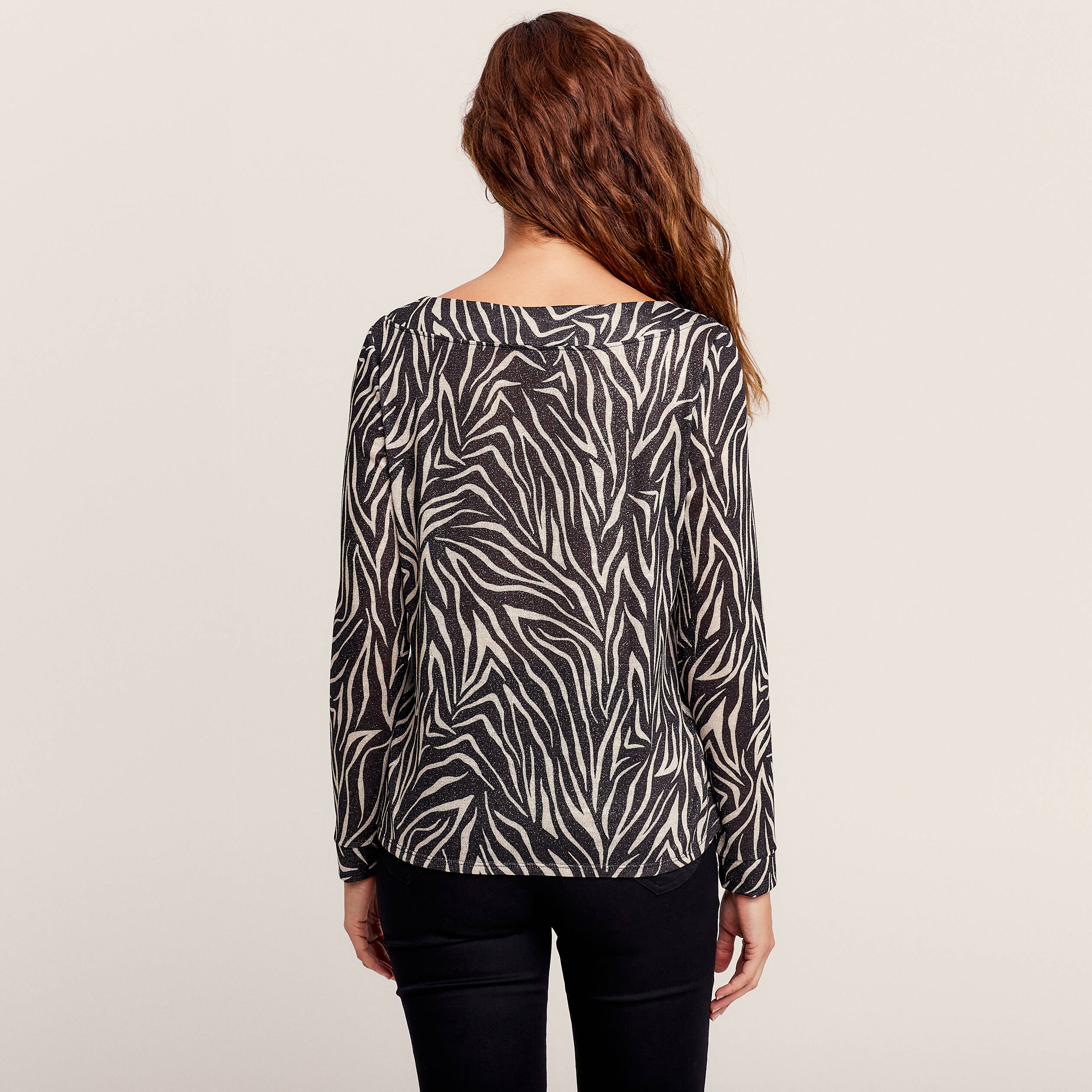T-shirt manches longues noir femme