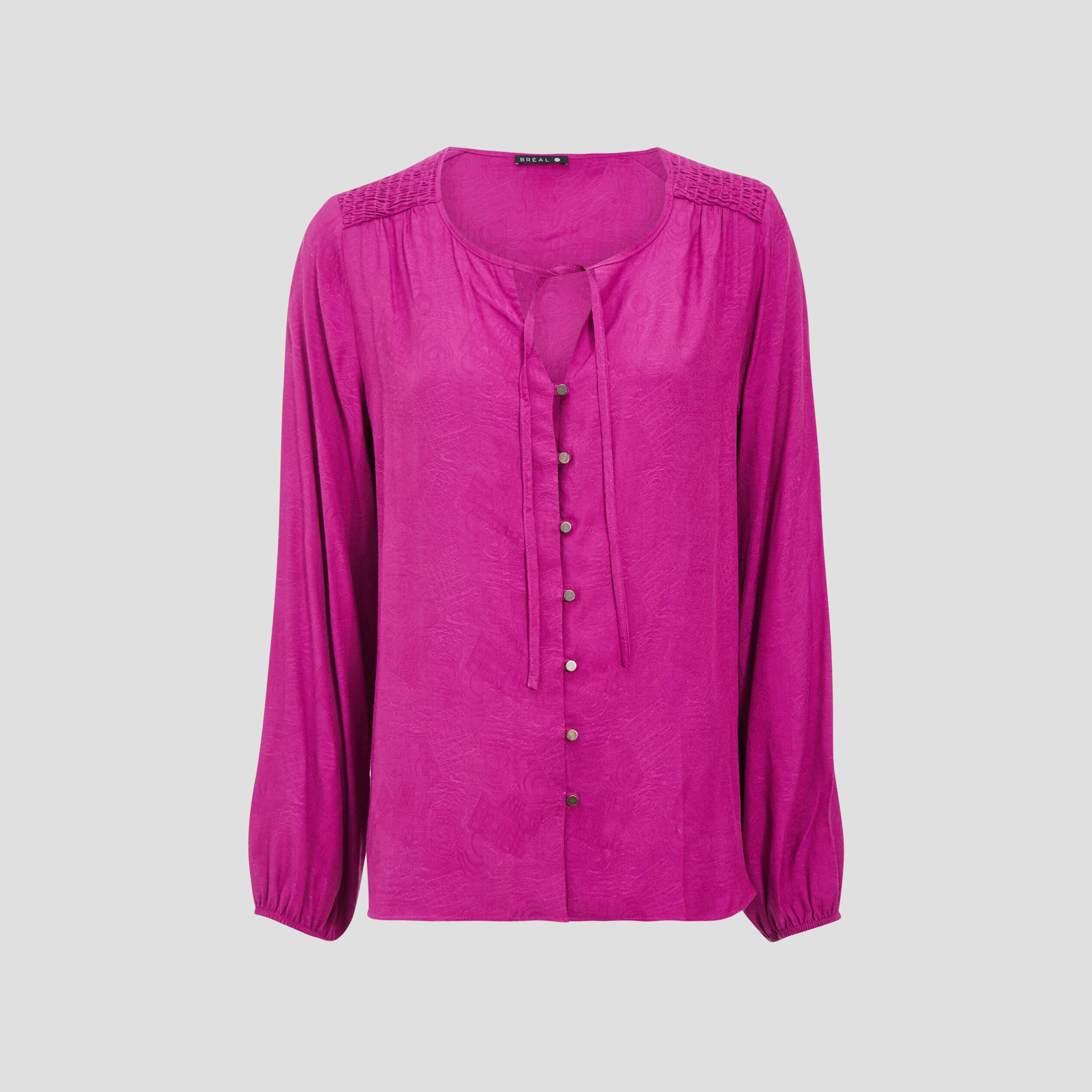 Chemise à manches longues violet clair femme