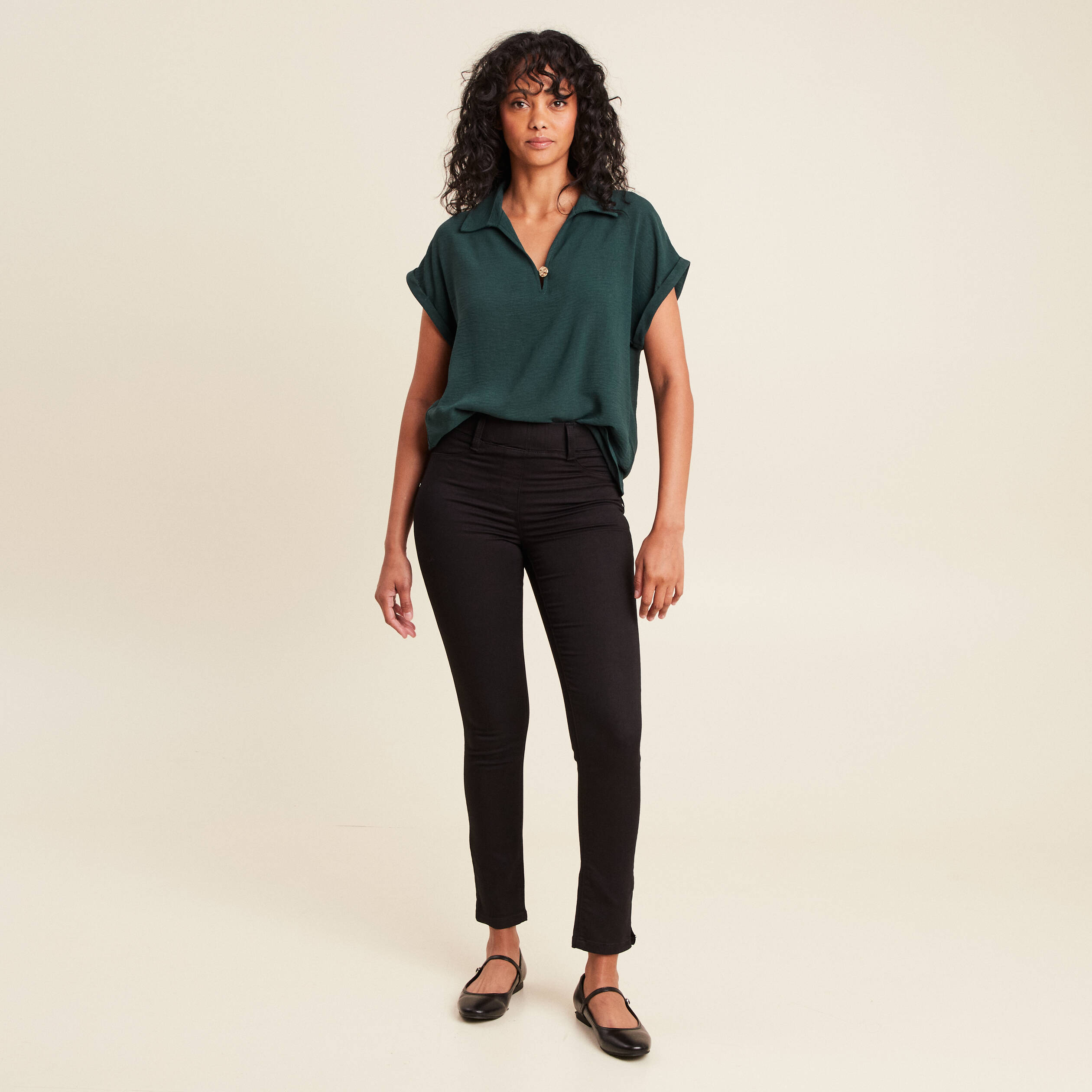 Tregging taille standard noir femme