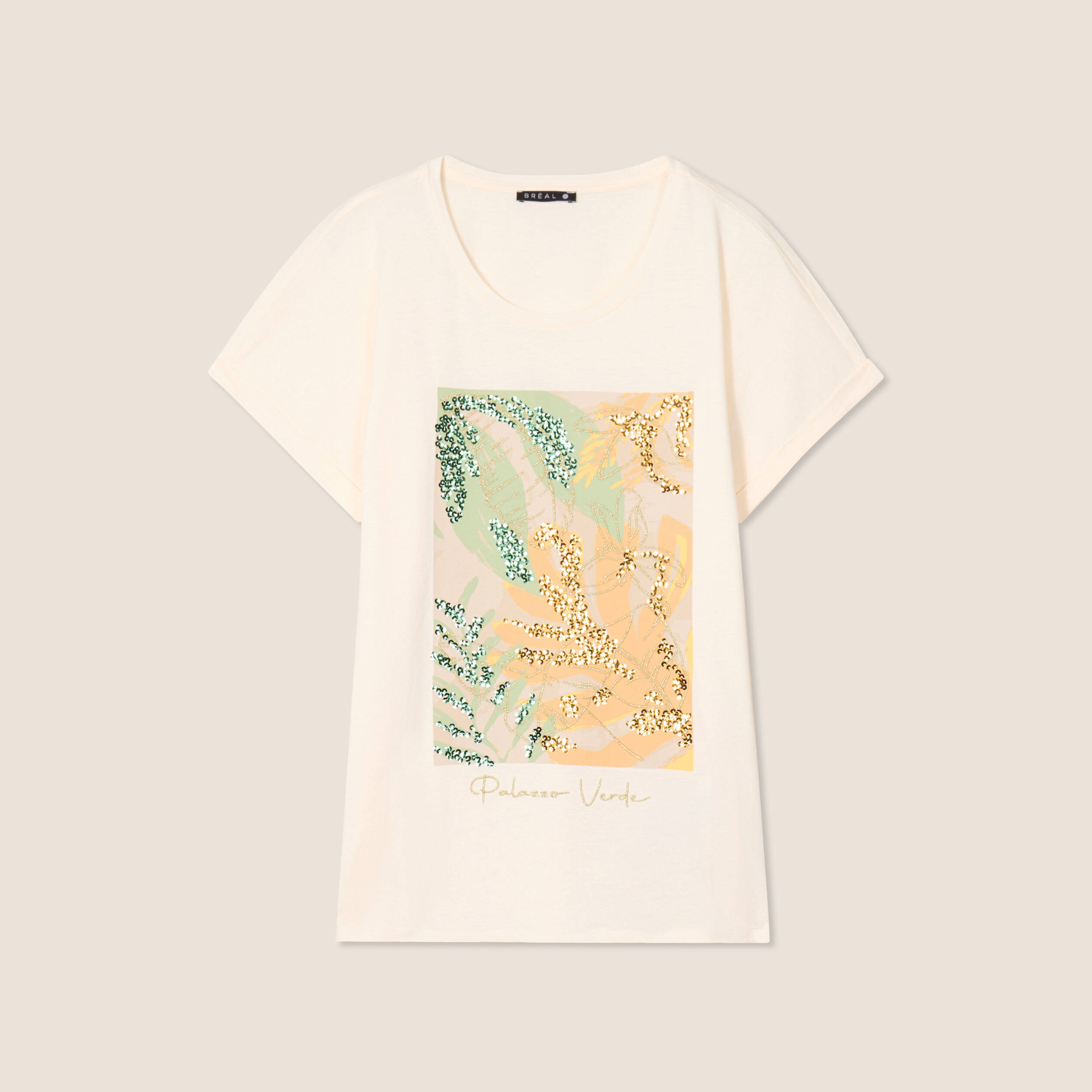 t shirt manches courtes ecru femme T-shirt manches courtes ecru femme