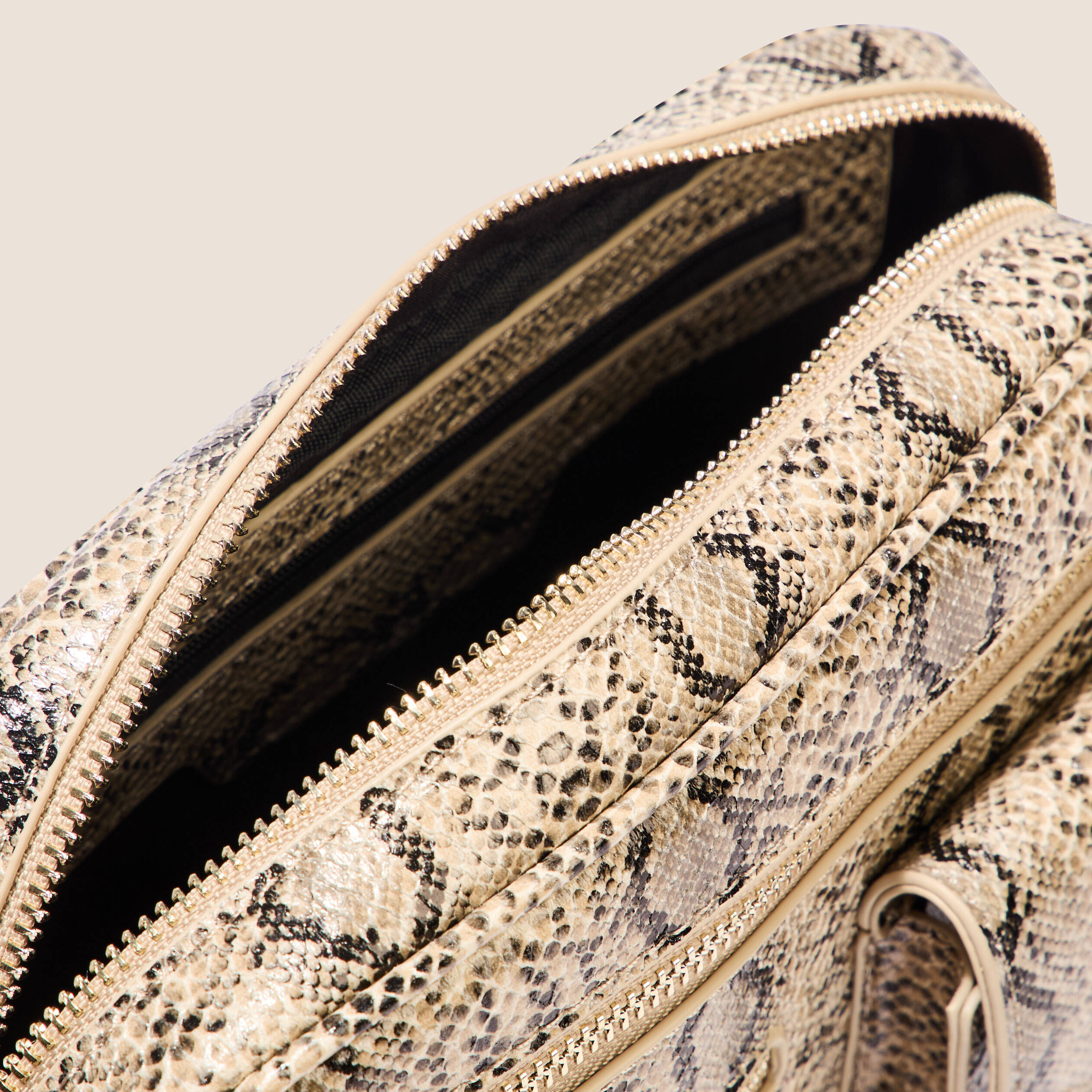 Sac à Main Billy Bag Beige Floral - Zippé, Plusieurs Poches - Occasion