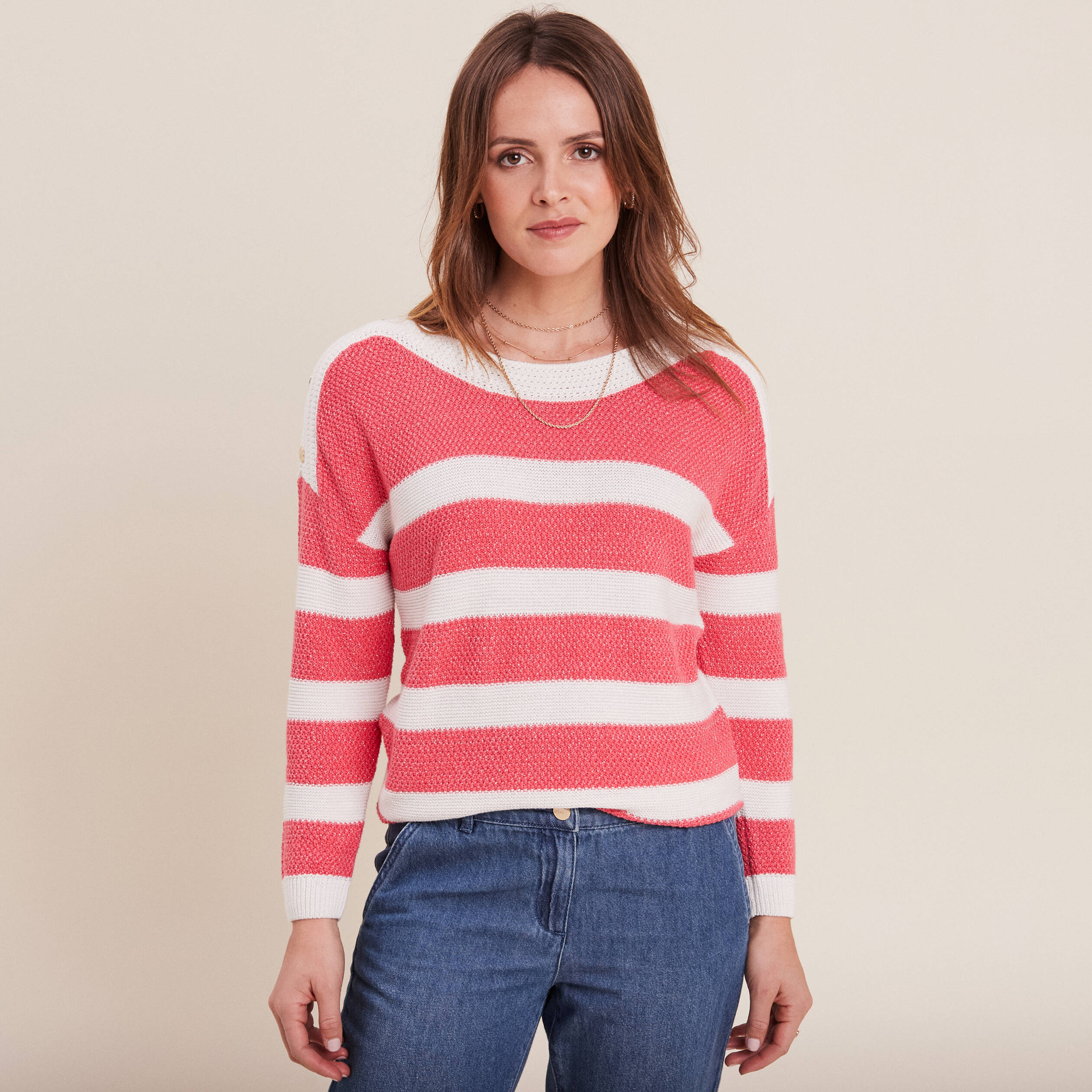 NWT ~ Kastel Denmark Patchwork Long Sleeve 1/4 Zip Shirt ~ Size XS