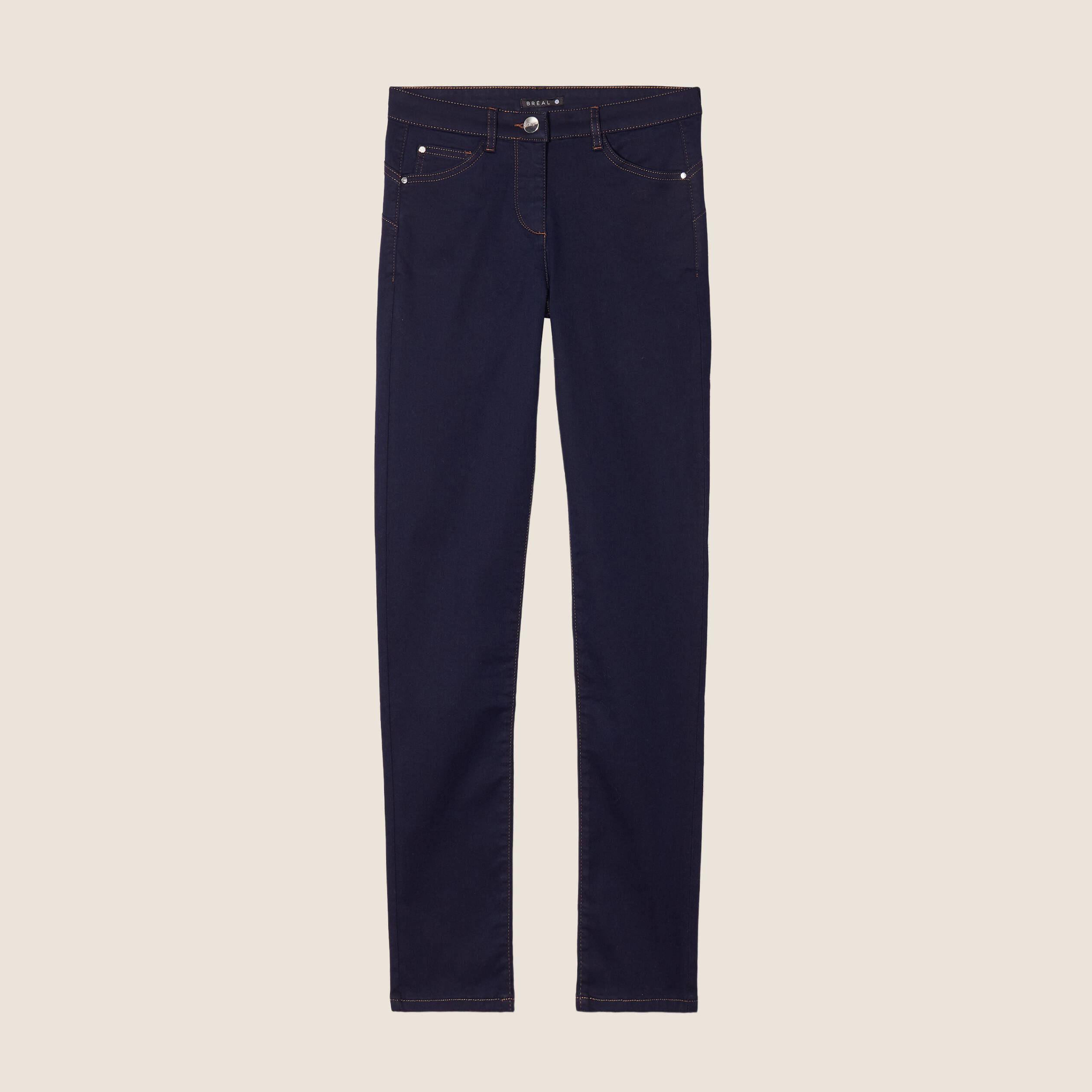 Jean magique Le L&eacute;ger coupe ajust&eacute;e long denim brut femme