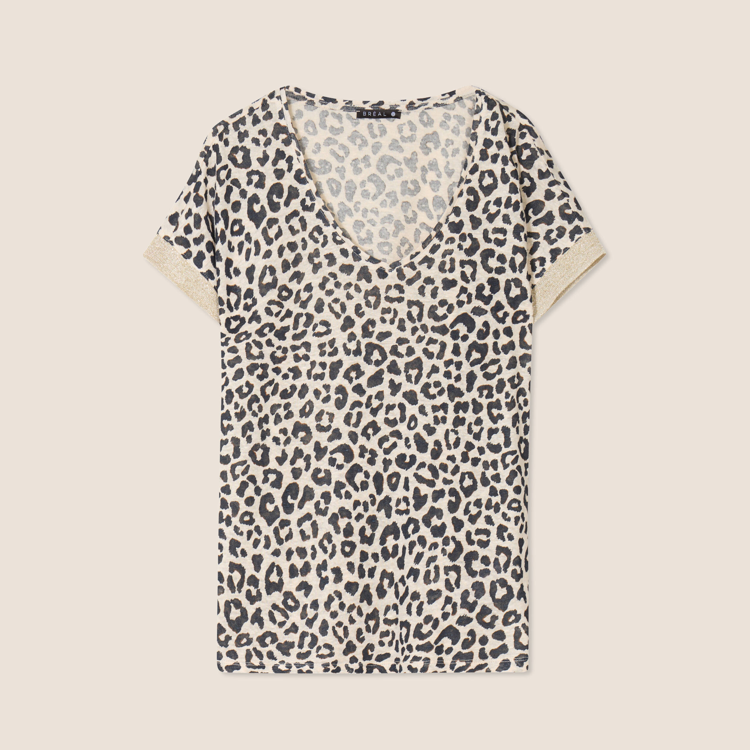 T-shirt manches courtes sable femme