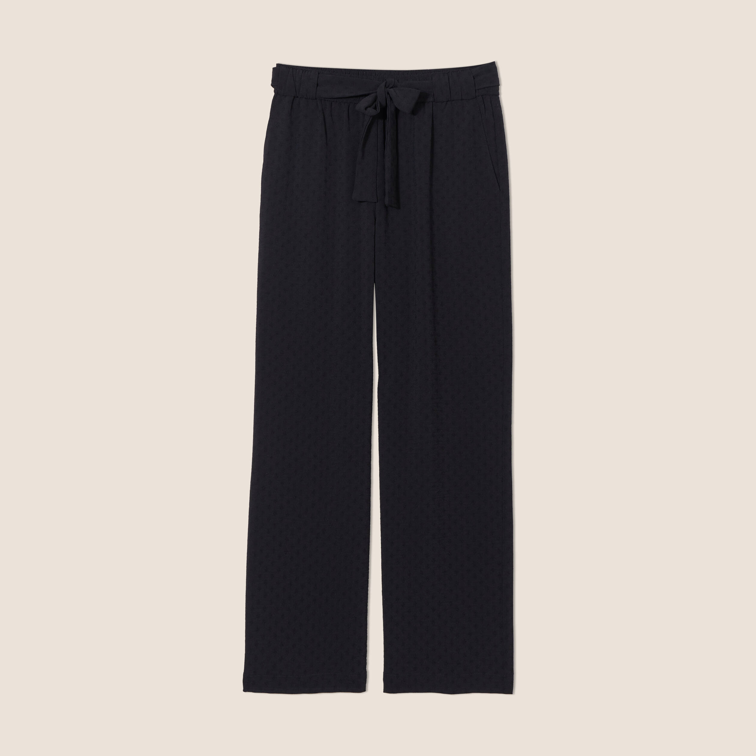 pantalon flou droit 78eme noir femme Pantalon flou droit 7/8ème noir femme