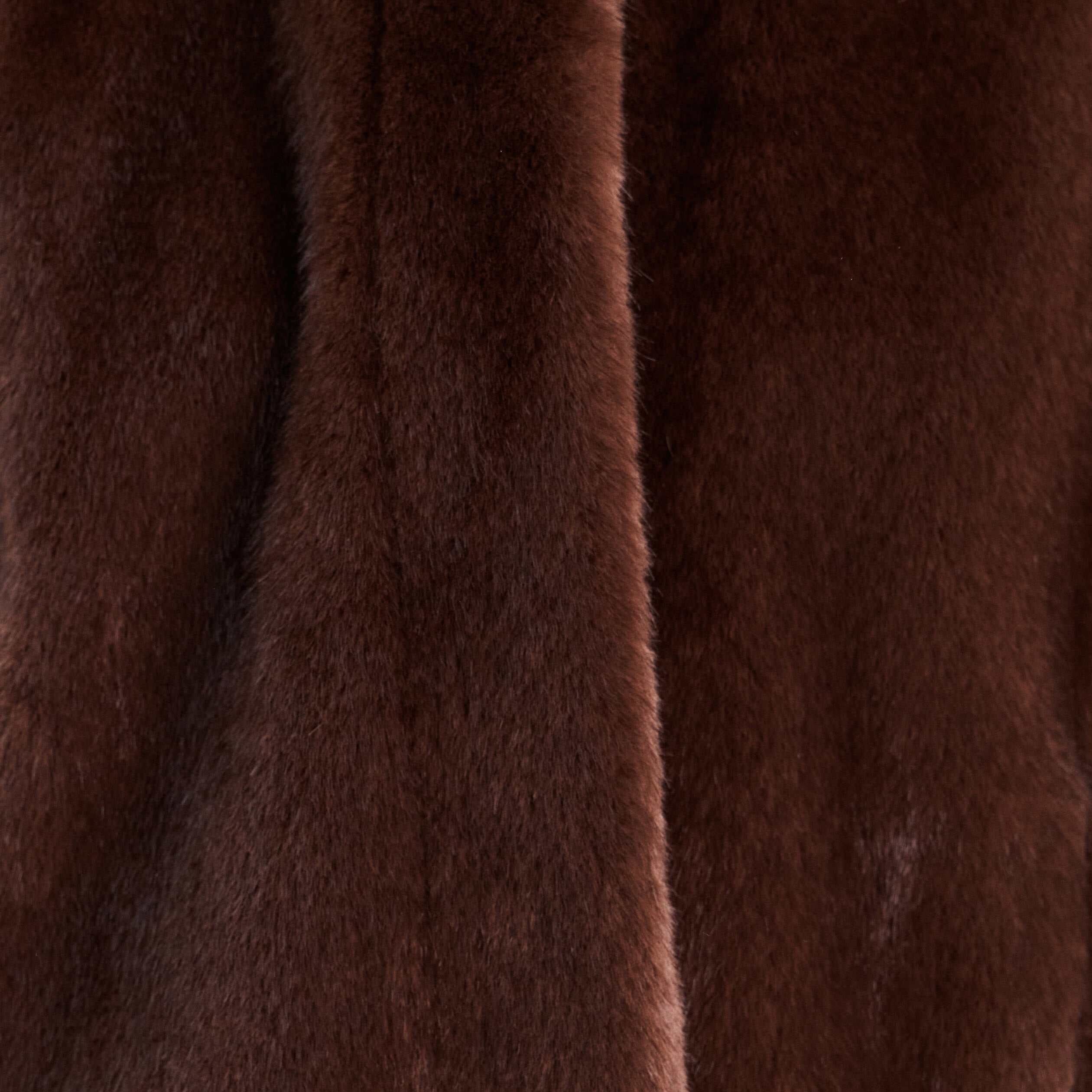 Poncho cape doubl&eacute; marron fonc&eacute; femme