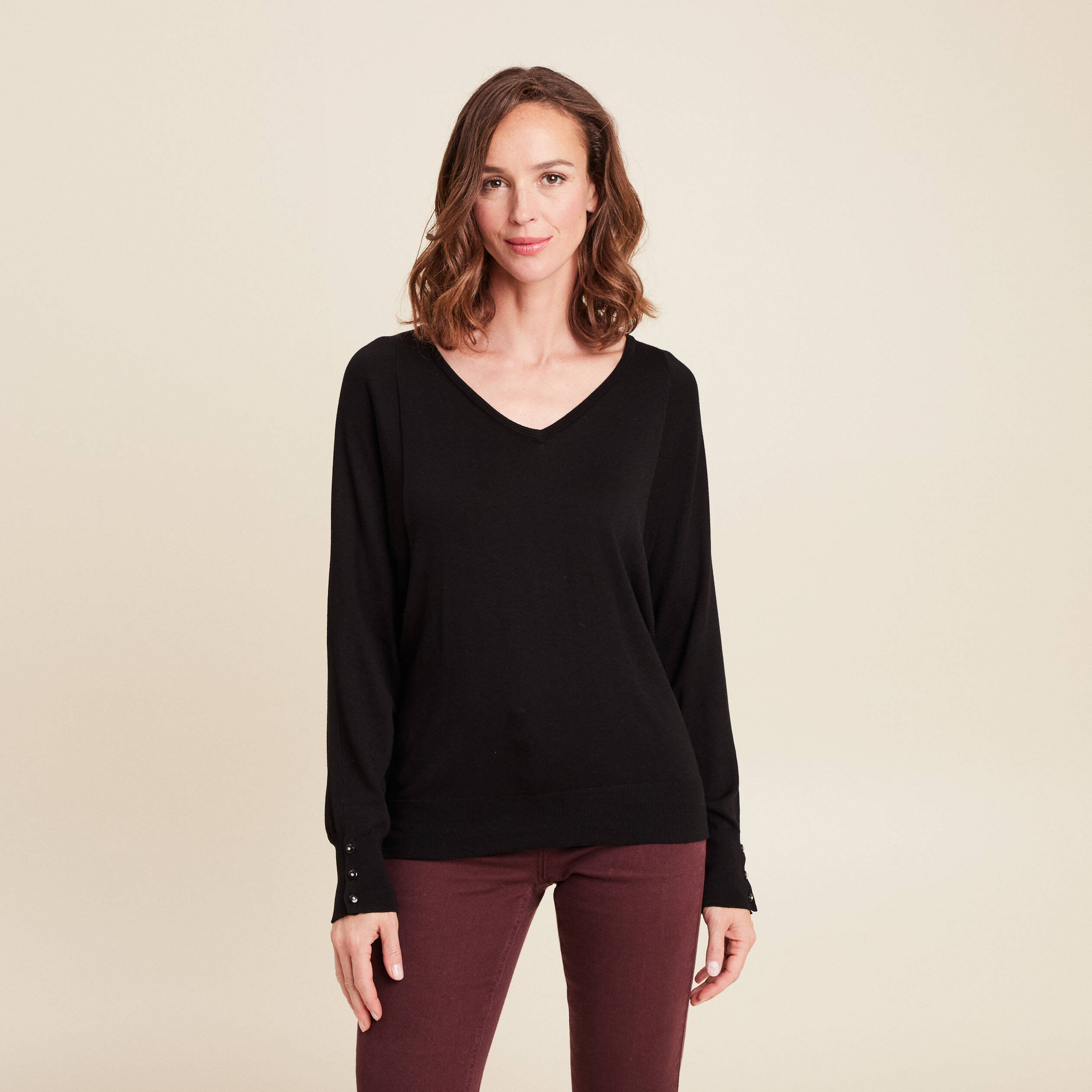 pull manches longues noir femme Pull manches longues noir femme