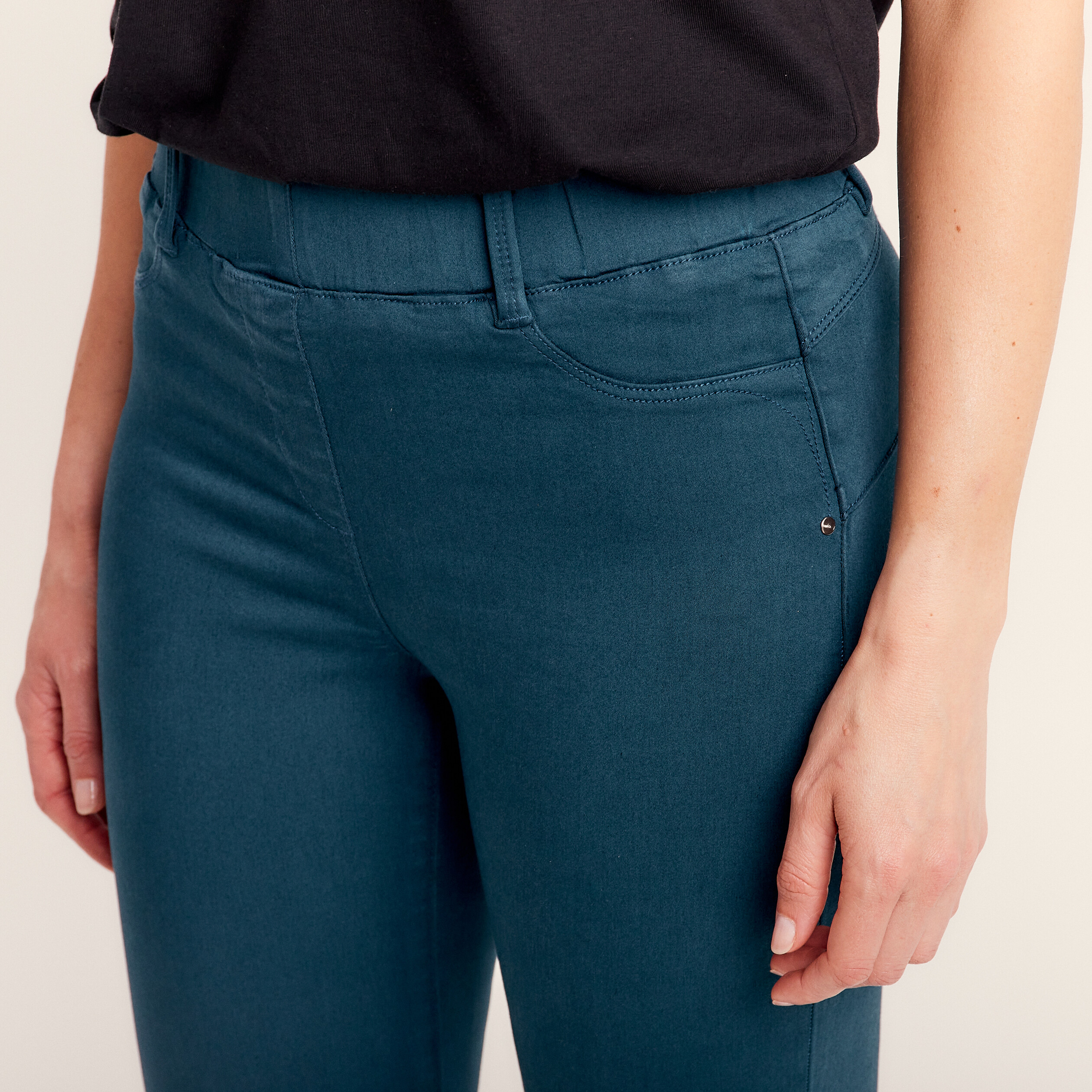 Tregging taille standard bleu canard femme