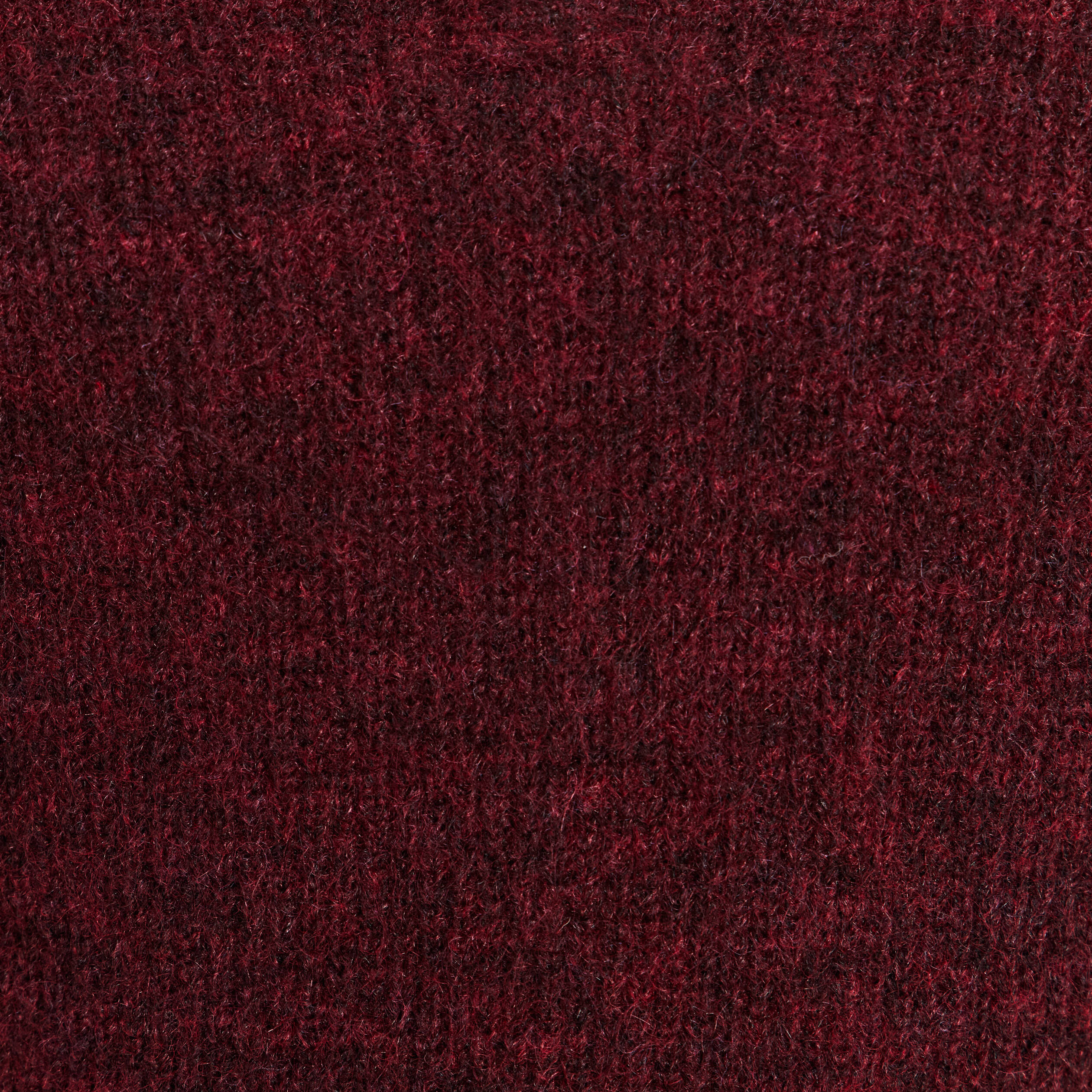 Pull bi-mati&egrave;re col tunisien bordeaux femme