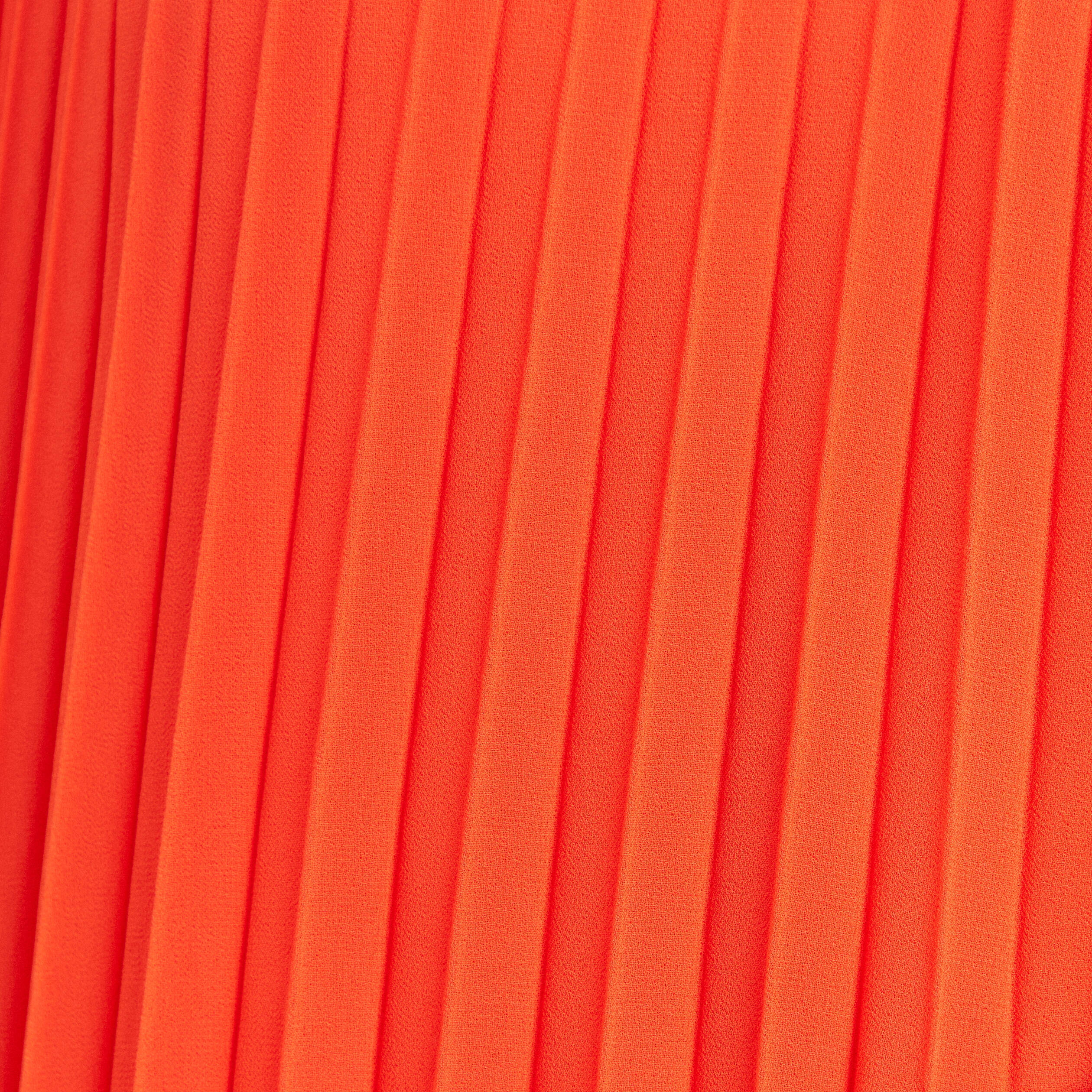 robe droite plissee orange fonce femme Robe droite plissée orange foncé femme