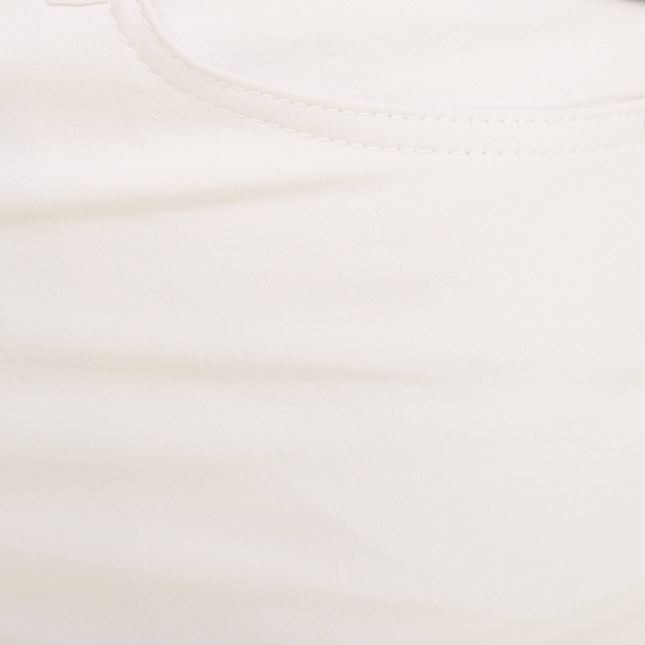 pantalon droit taille haute 78eme blanc femme Pantalon droit taille haute 7/8ème blanc femme