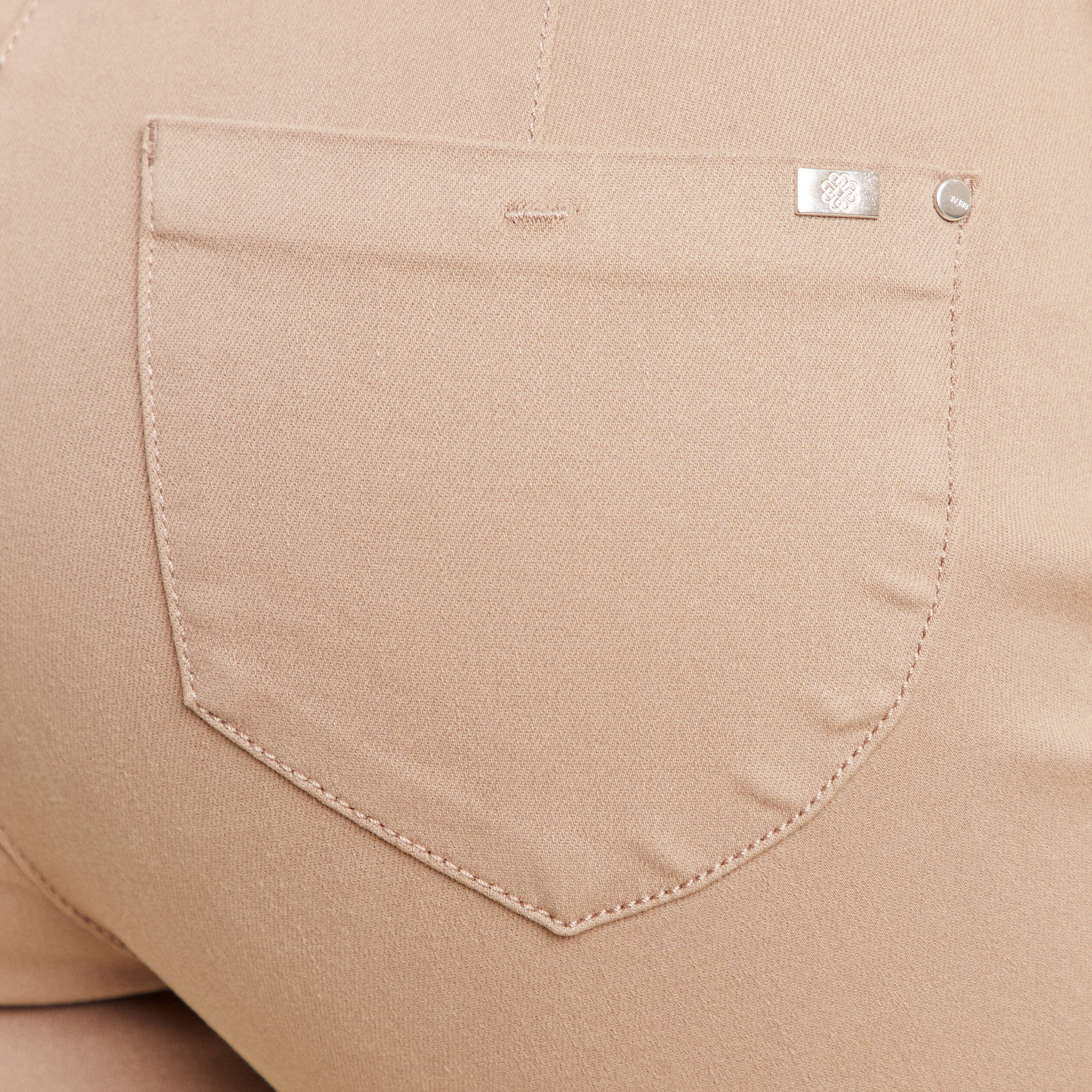 Pantalon magique L'Unique effet brillant taupe femme