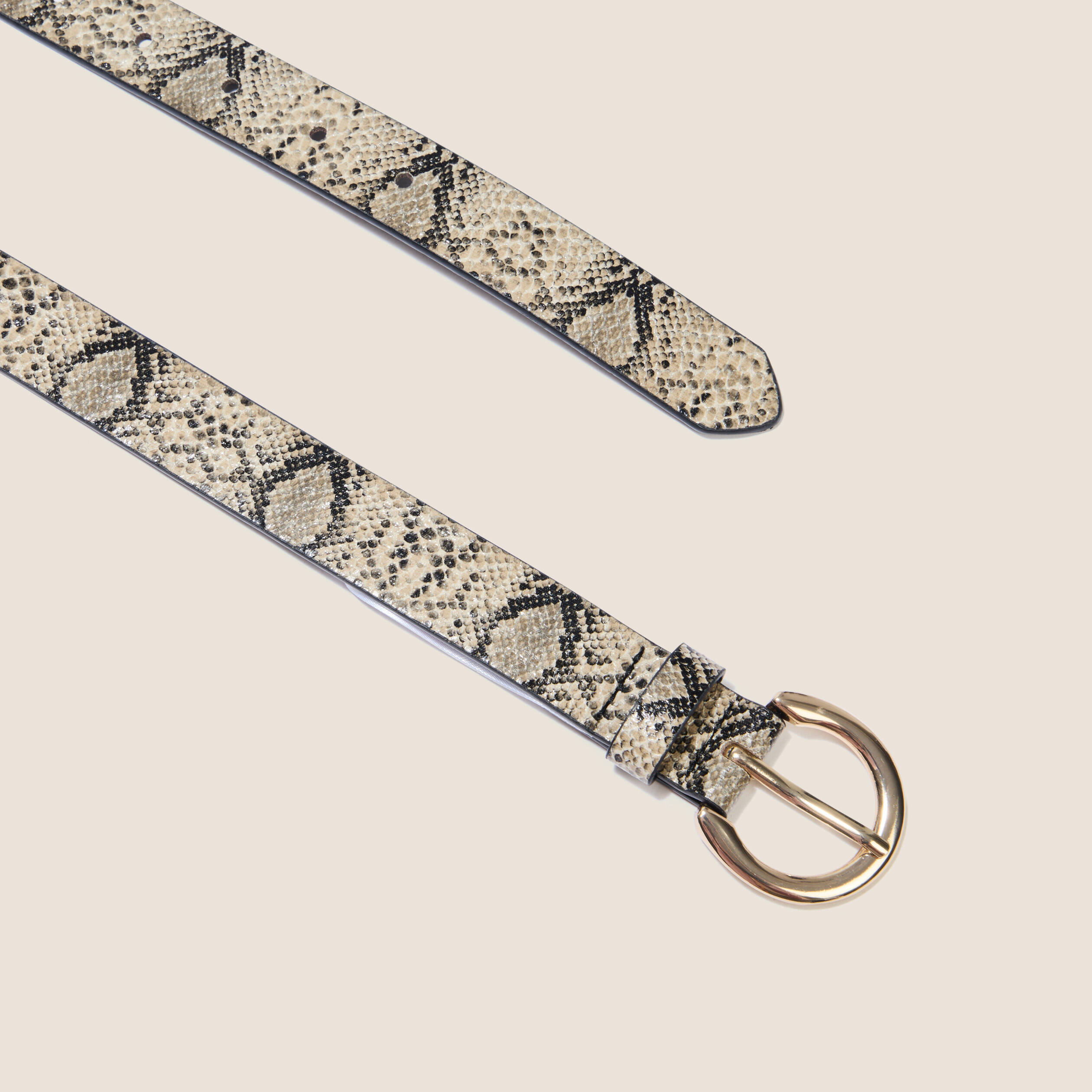 ceinture fine ajustee beige femme Ceinture fine ajustée beige femme