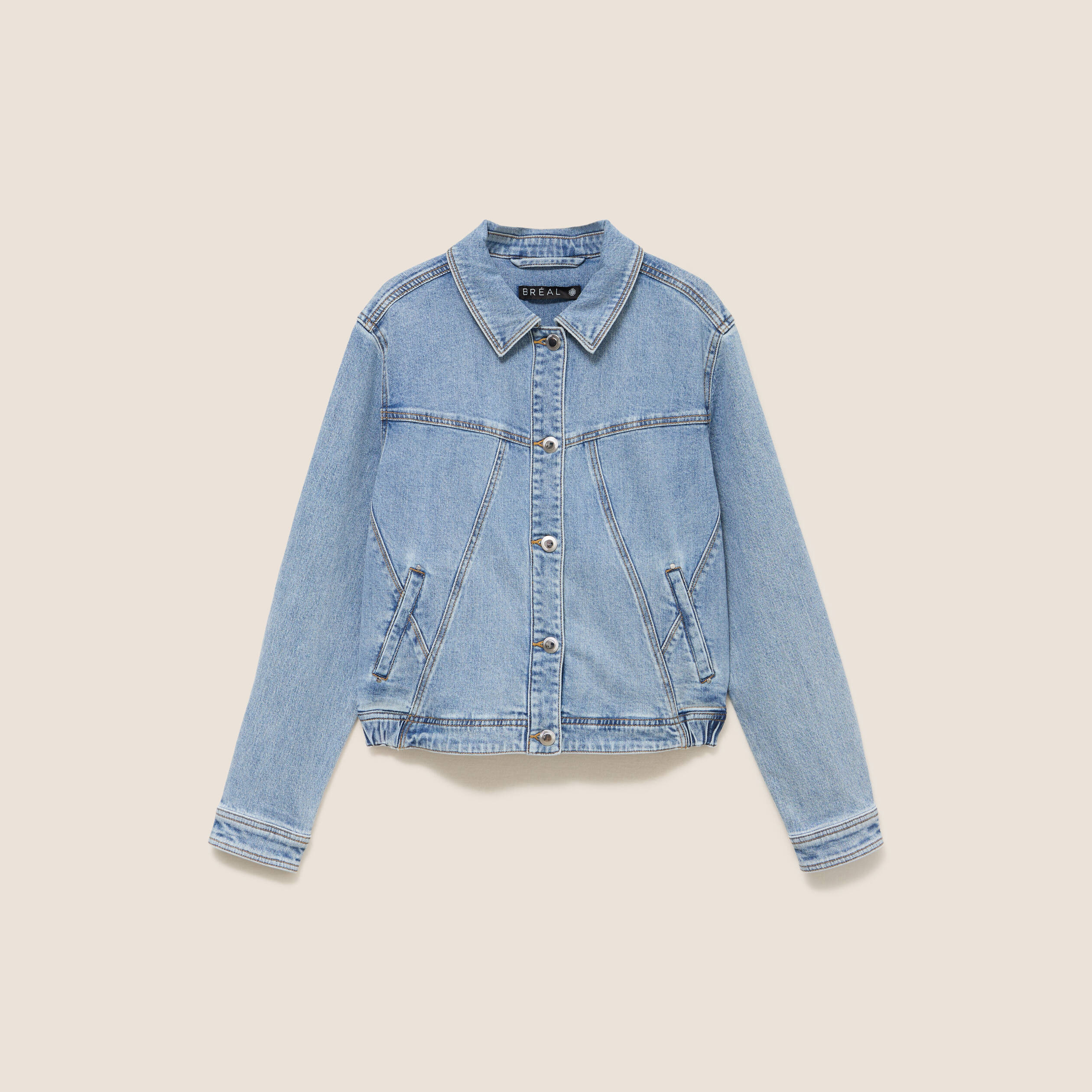 Veste denim denim double stone femme