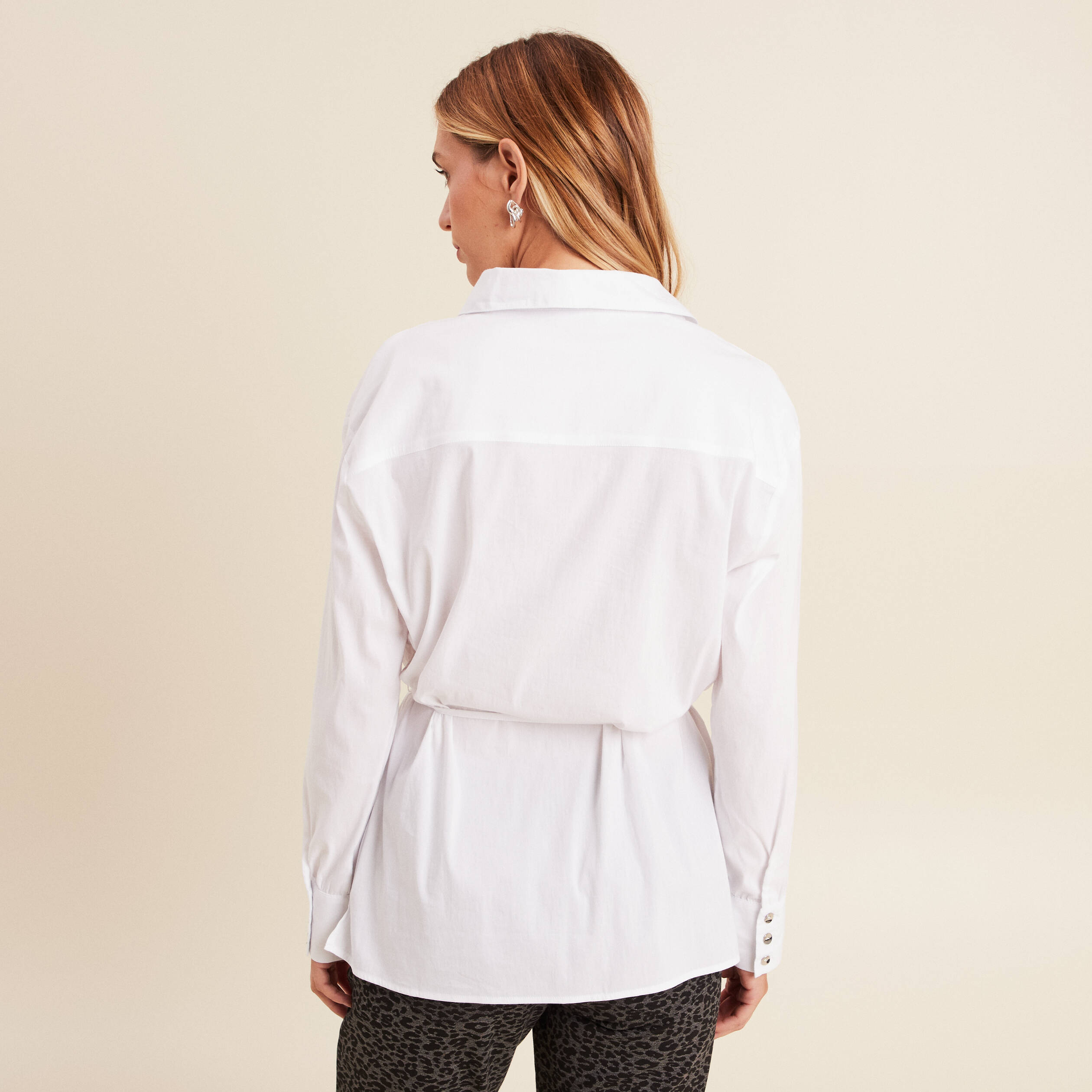Haut Chemisier Smart Décontracté Femmes Bohemia Suède Col Ouvert V