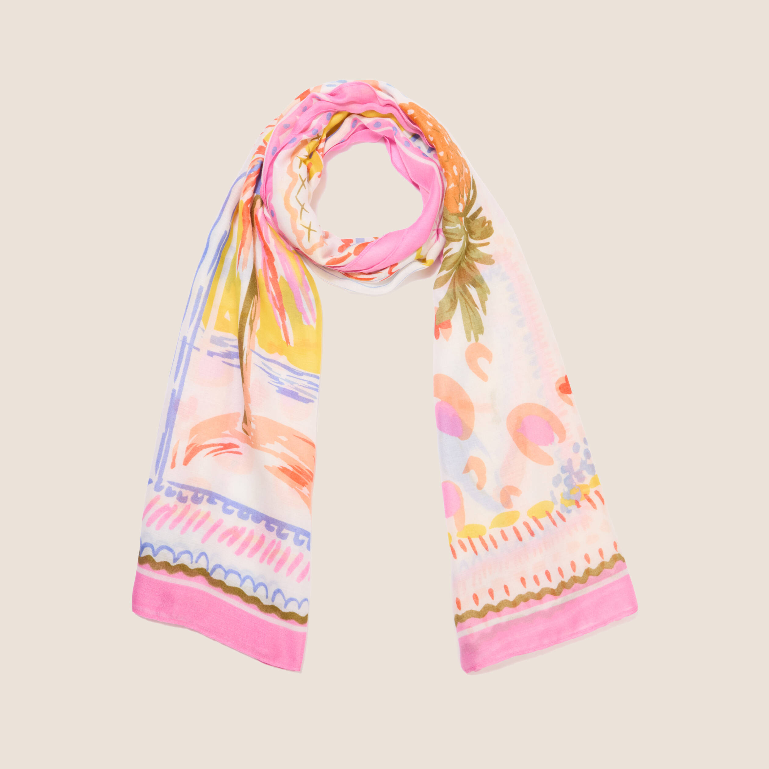 Foulard multicolore femme