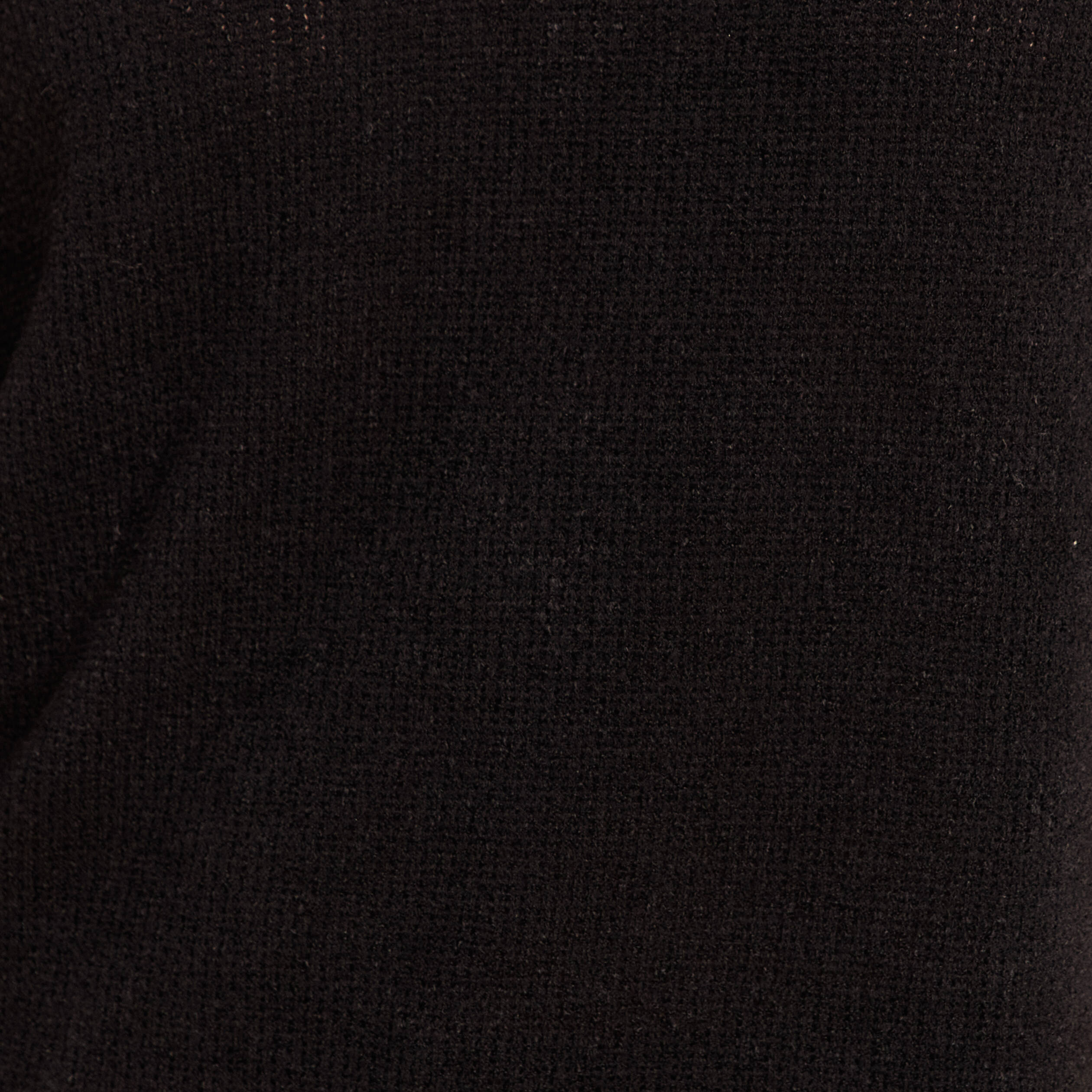 T-shirt col chemise manches 3/4 noir femme