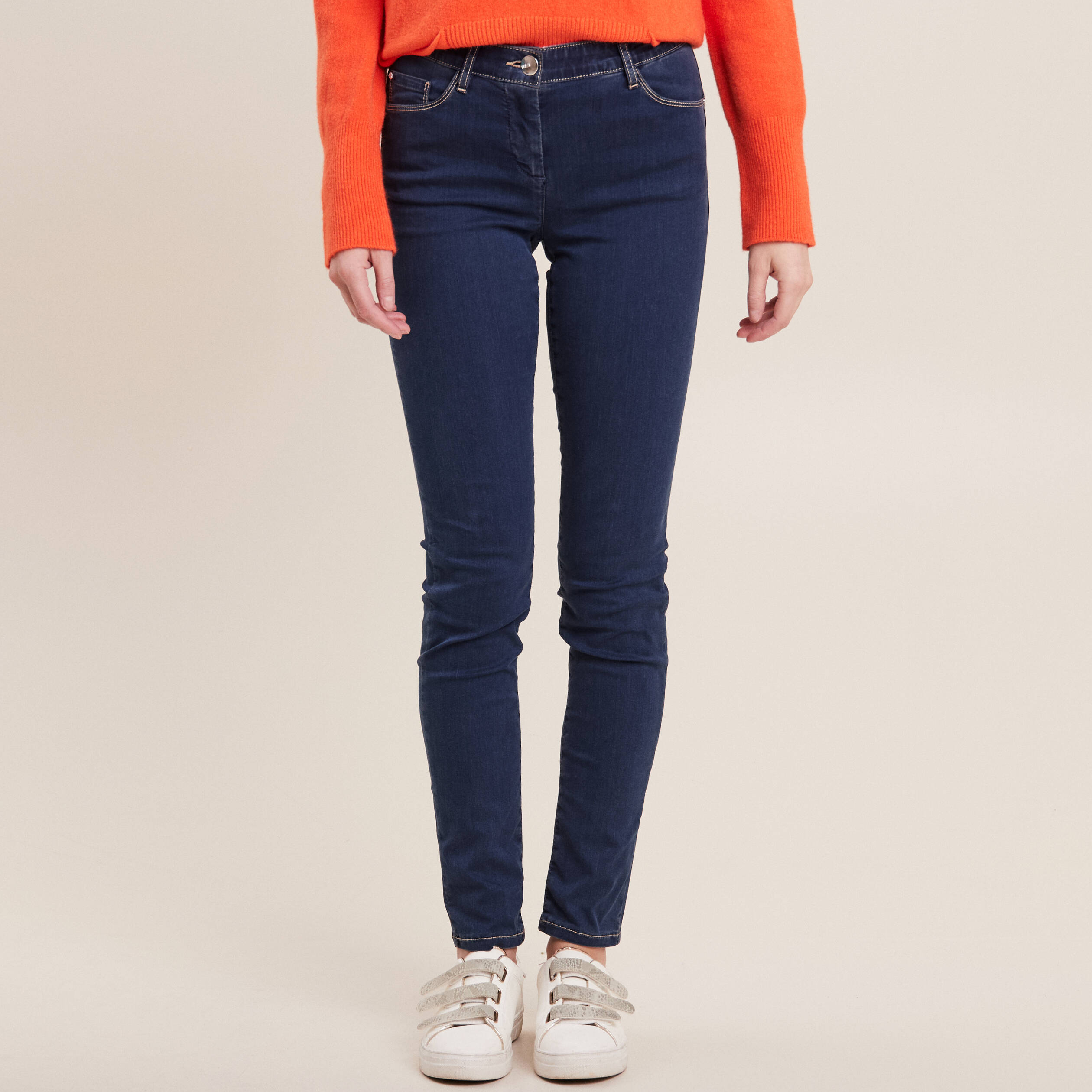 pantalon magique ajuste denim stone femme Pantalon magique ajusté denim stone femme
