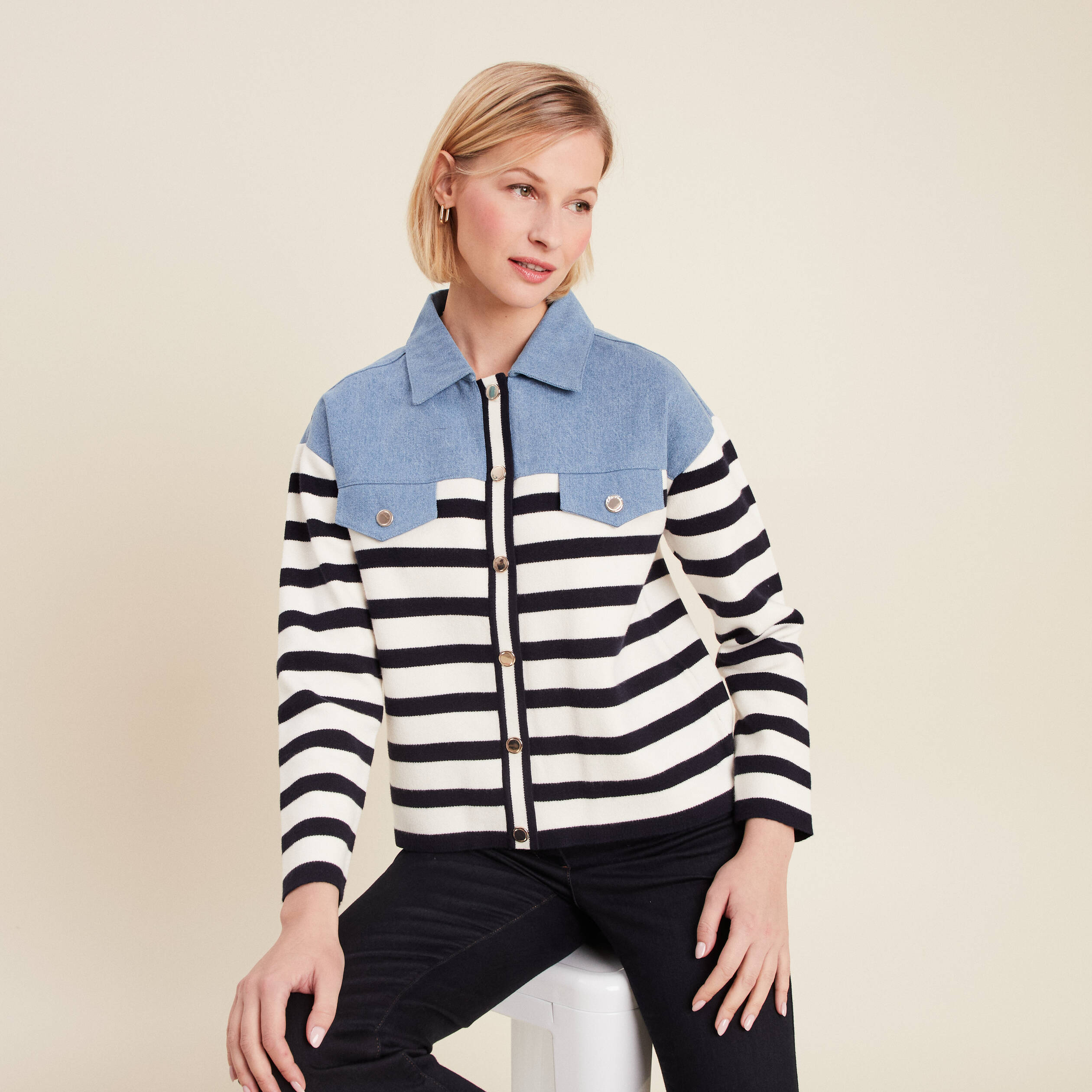 pull manches longues bleu femme Pull manches longues bleu femme