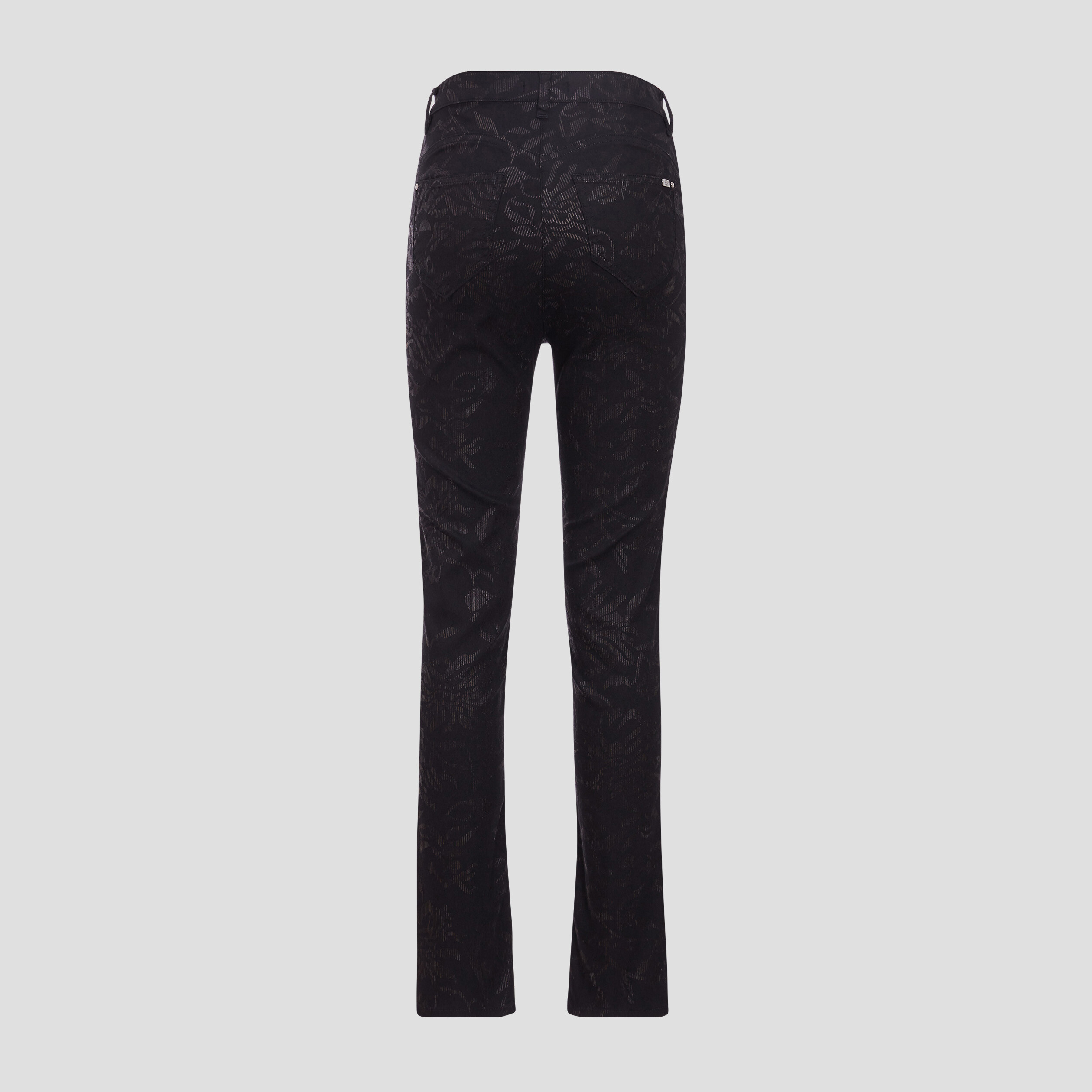 pantalon ajuste denim noir femme Pantalon ajusté denim noir femme