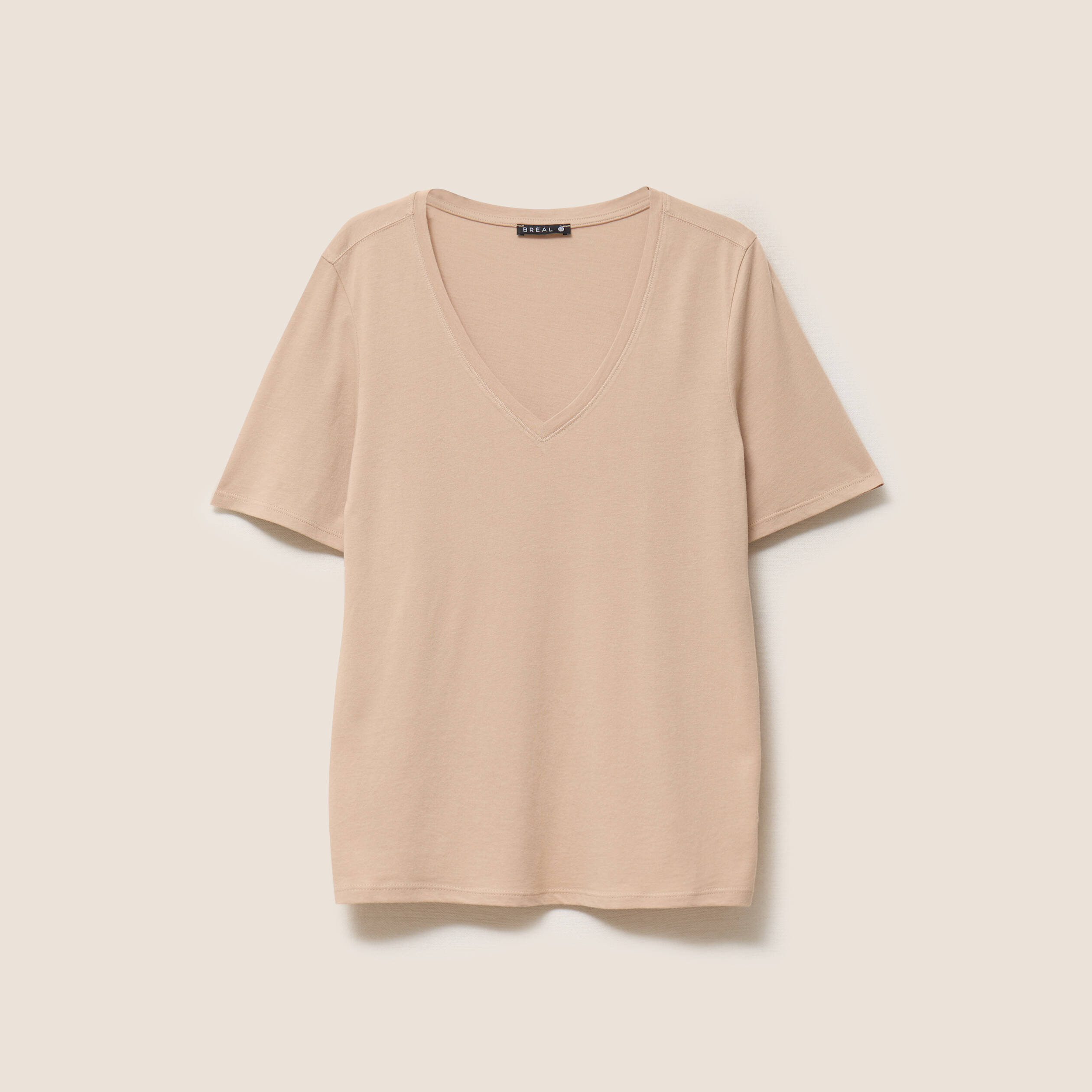 T-shirt manches courtes sable femme