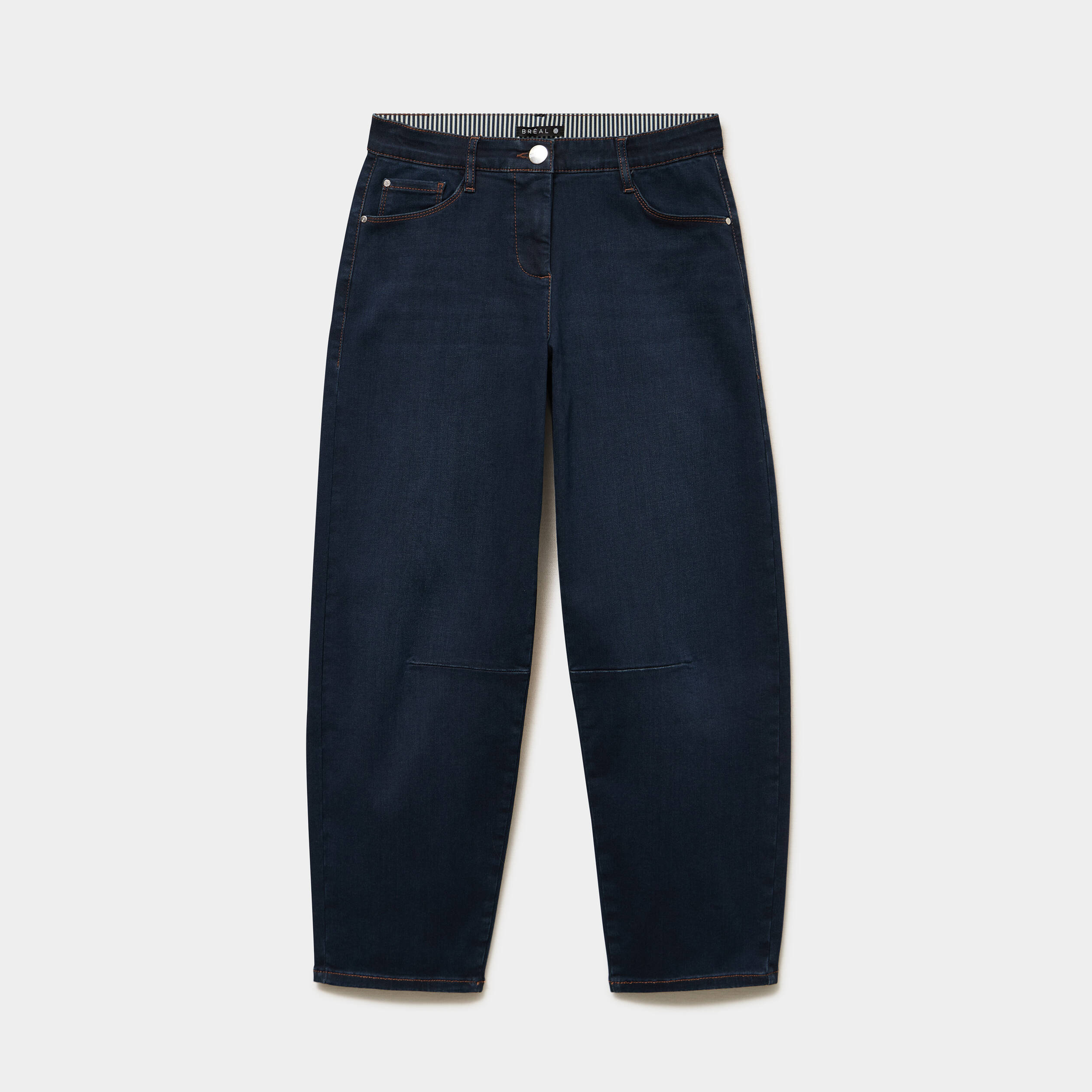 Pantalon magique coupe barrel l'Unique denim blue black femme