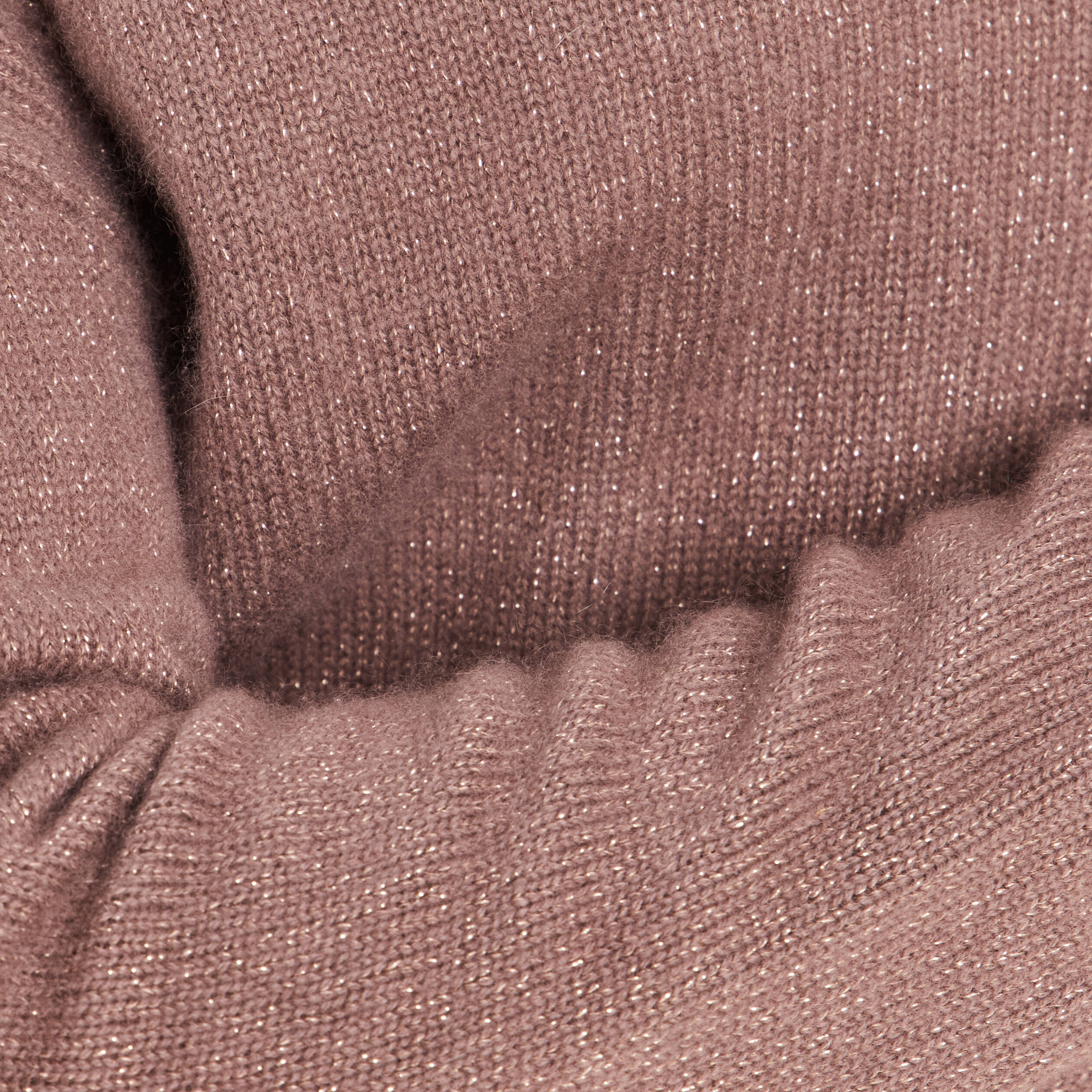 Pull en cachemire col v couleur cuivre femme