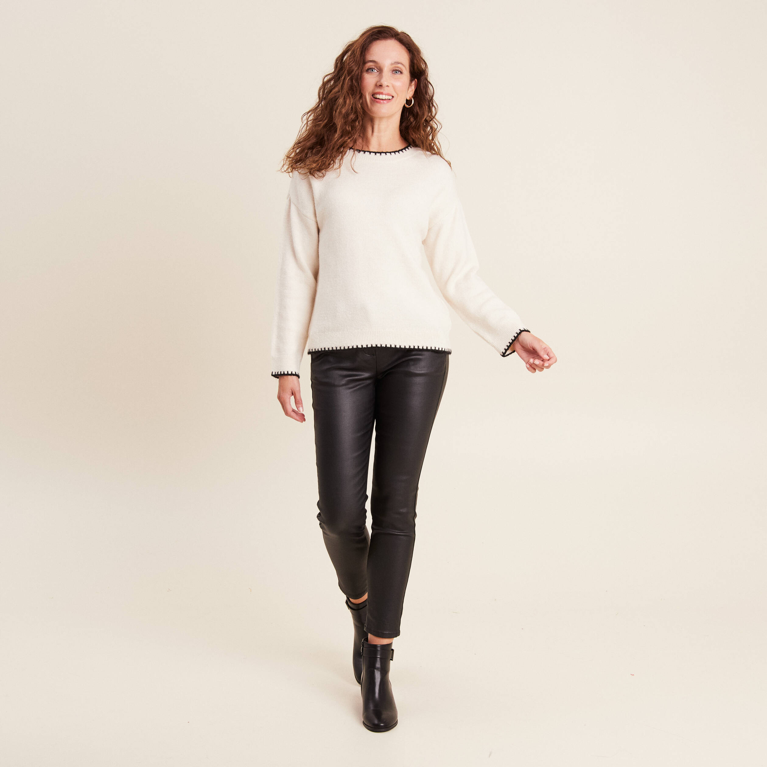 pull manches longues ecru femme Pull manches longues ecru femme