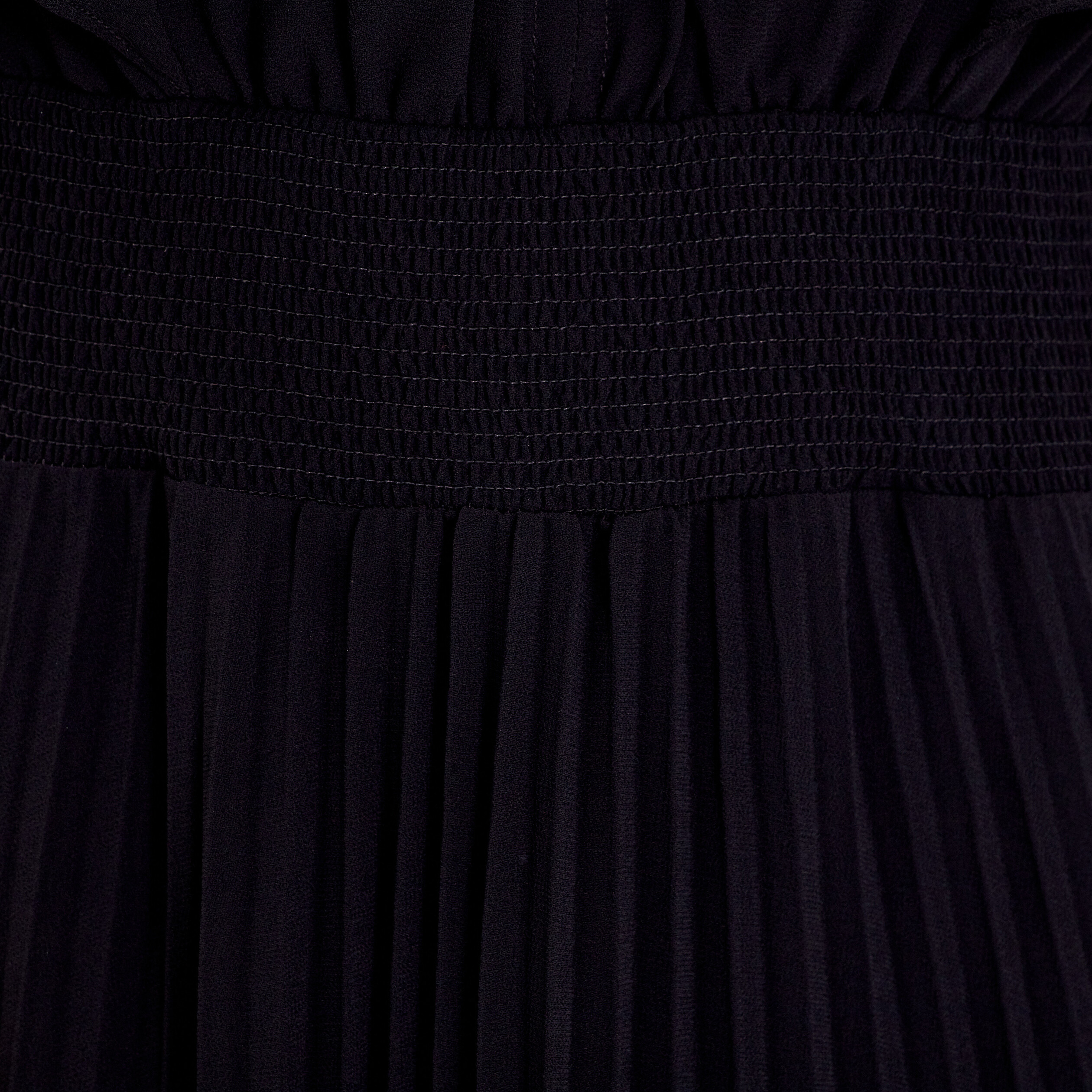 robe longue evasee a volants noir femme Robe longue évasée à volants noir femme